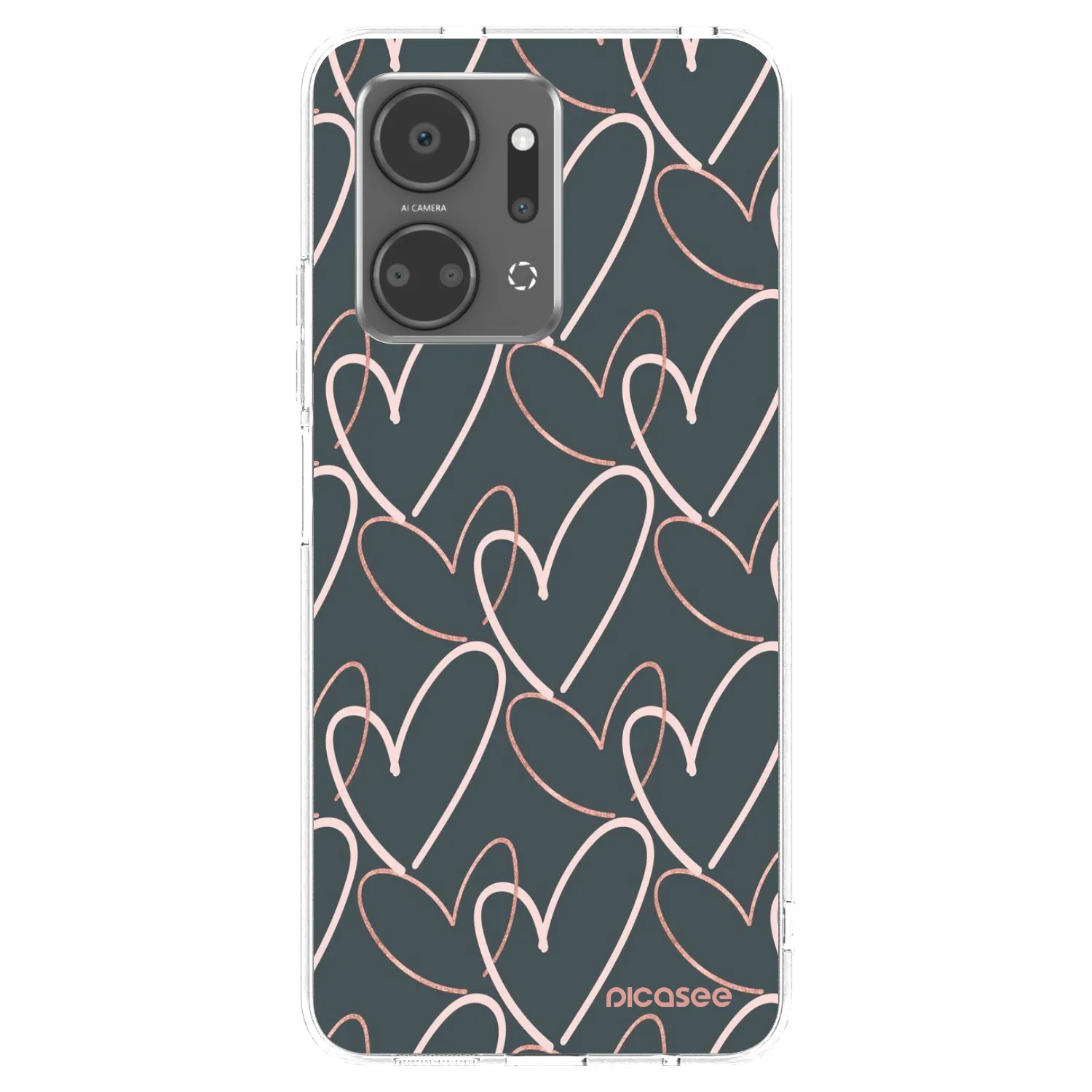 Picasee husă transparentă din silicon pentru Honor X7a - Lots of love