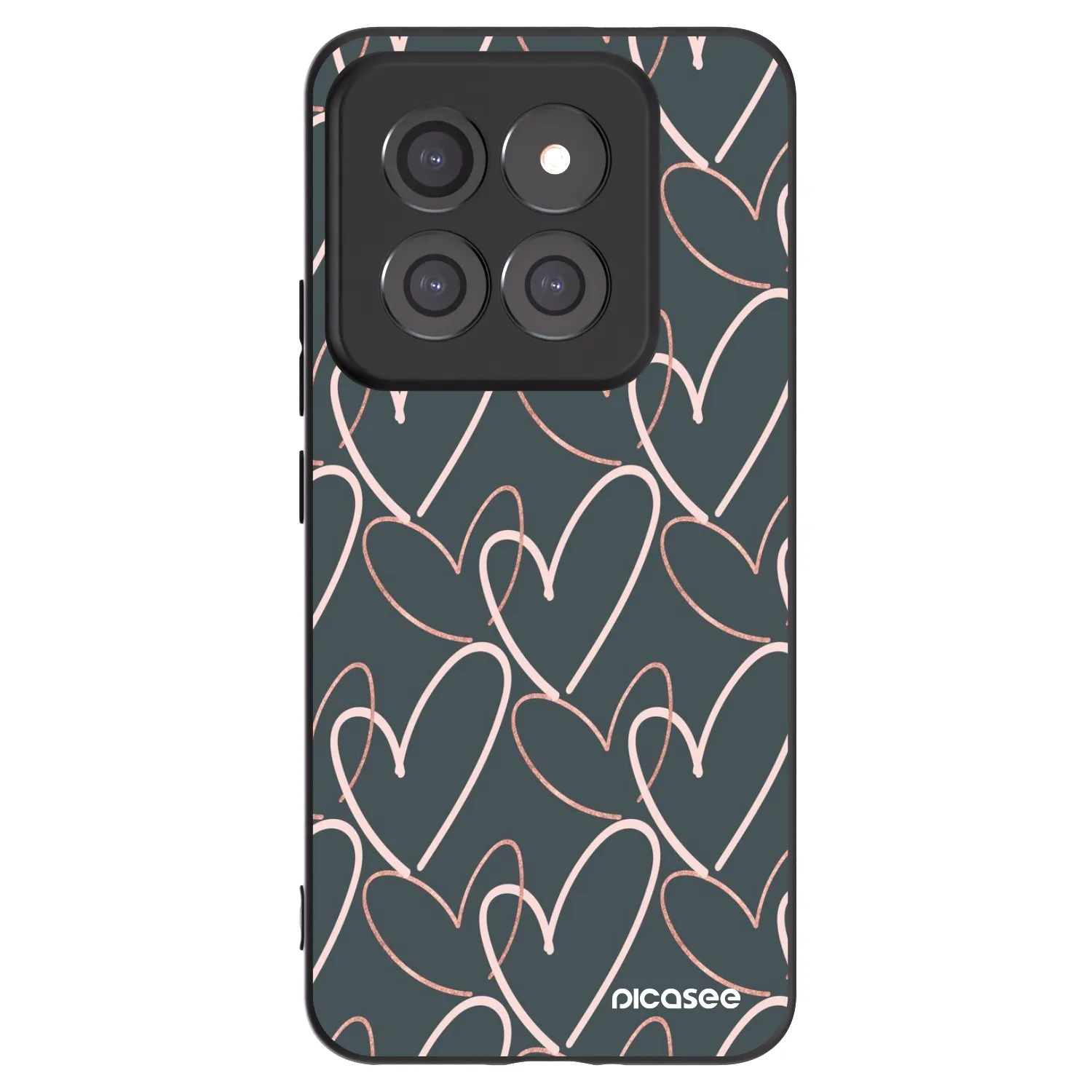 Picasee husă neagră din silicon pentru Xiaomi 14 Pro - Lots of love