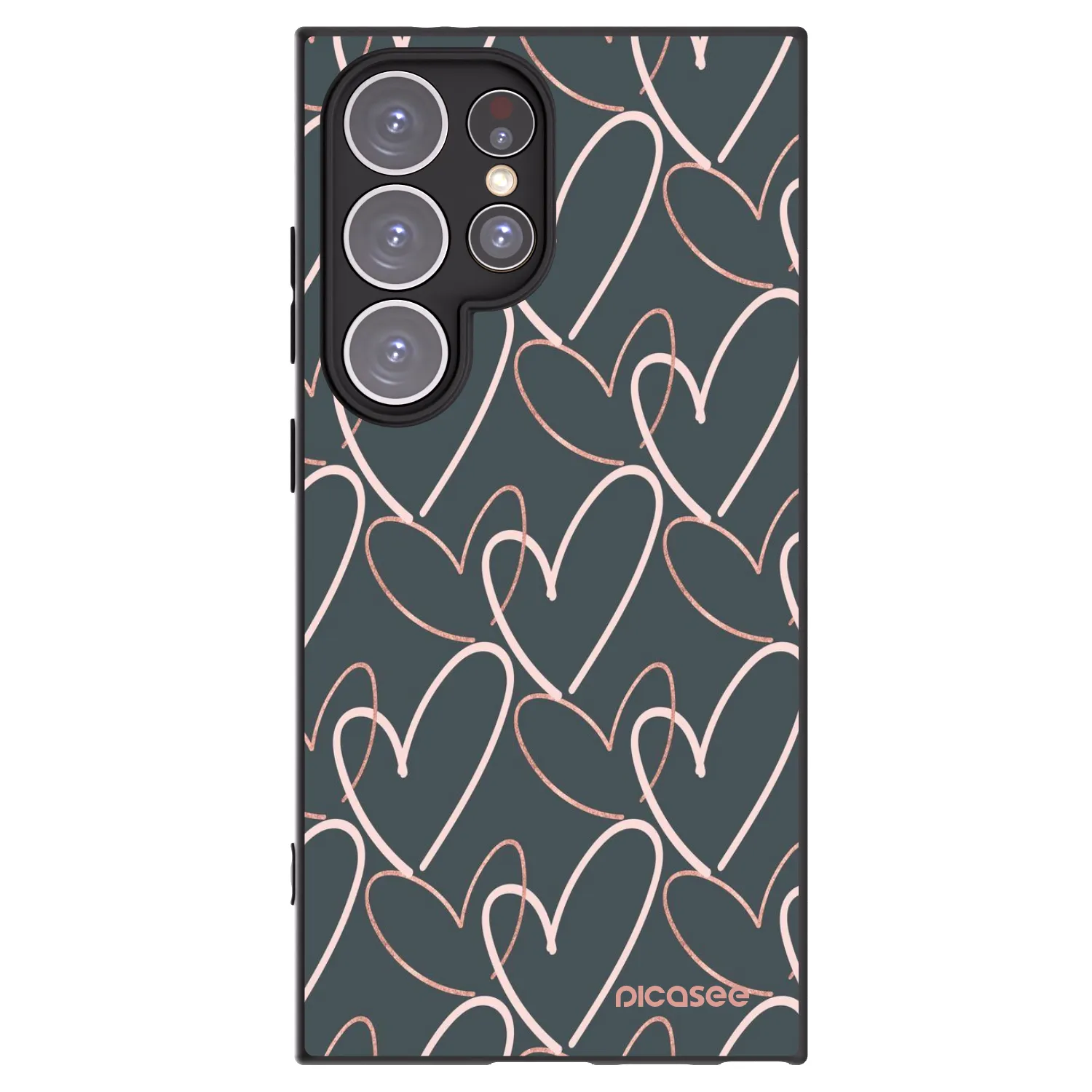Picasee husă neagră din silicon pentru Samsung Galaxy S24 Ultra S928B 5G - Lots of love