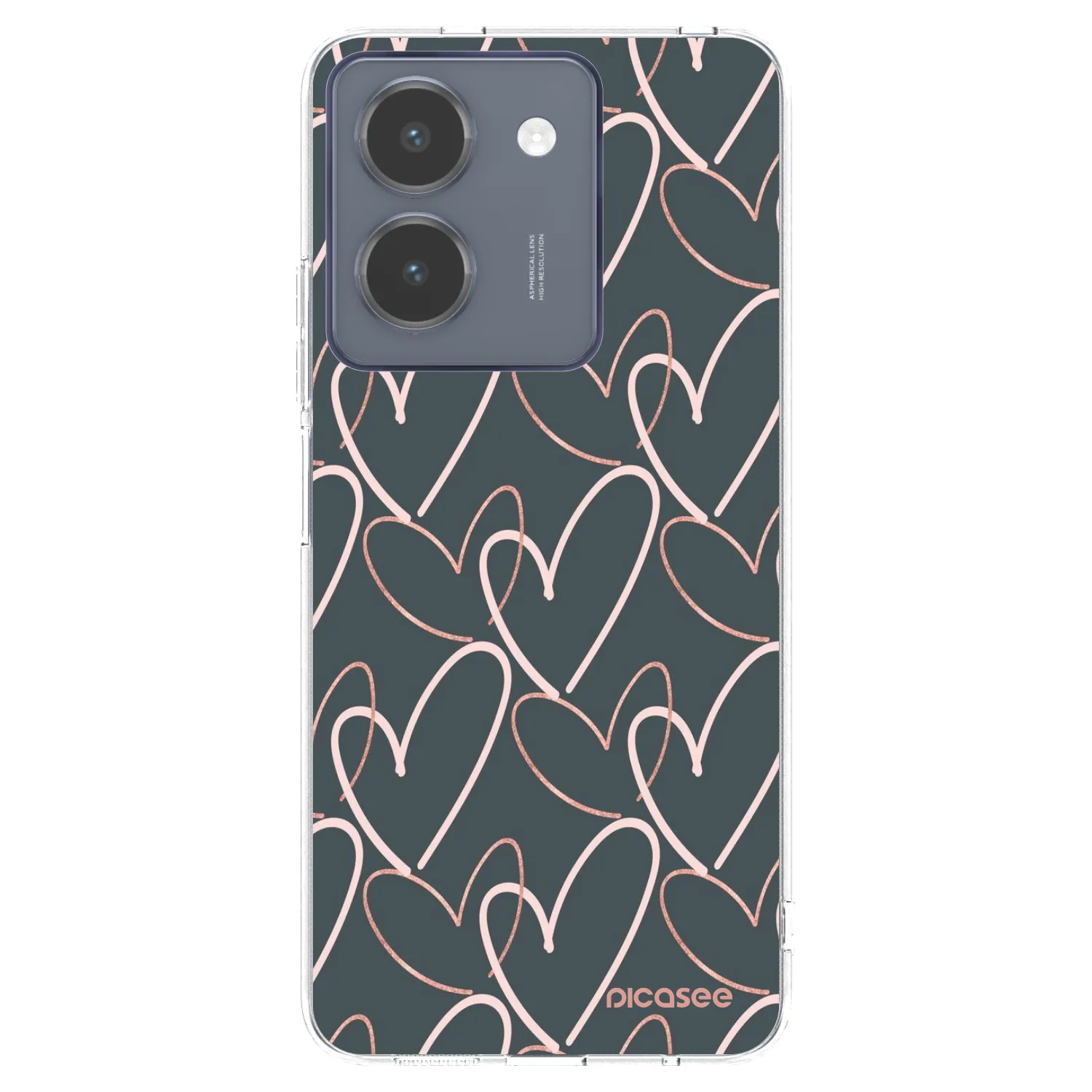 Picasee husă transparentă din silicon pentru Vivo Y36 4G - Lots of love