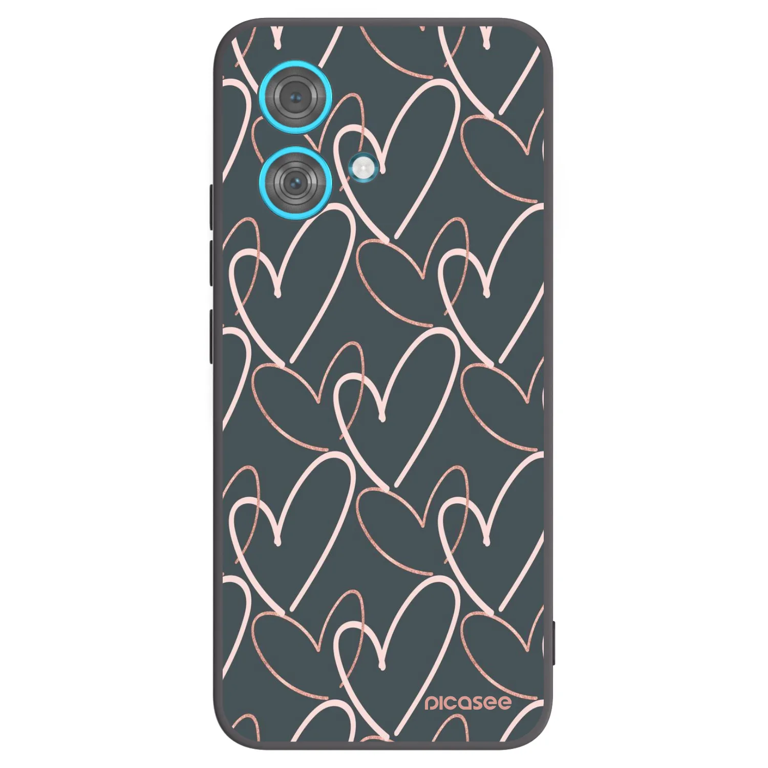Picasee husă neagră din silicon pentru Motorola Edge 40 Neo - Lots of love