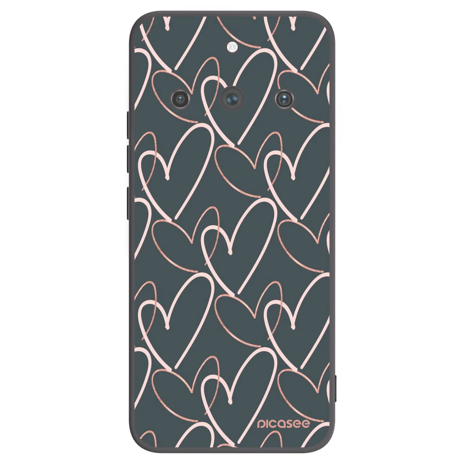 Picasee husă neagră din silicon pentru Realme 11 Pro+ - Lots of love