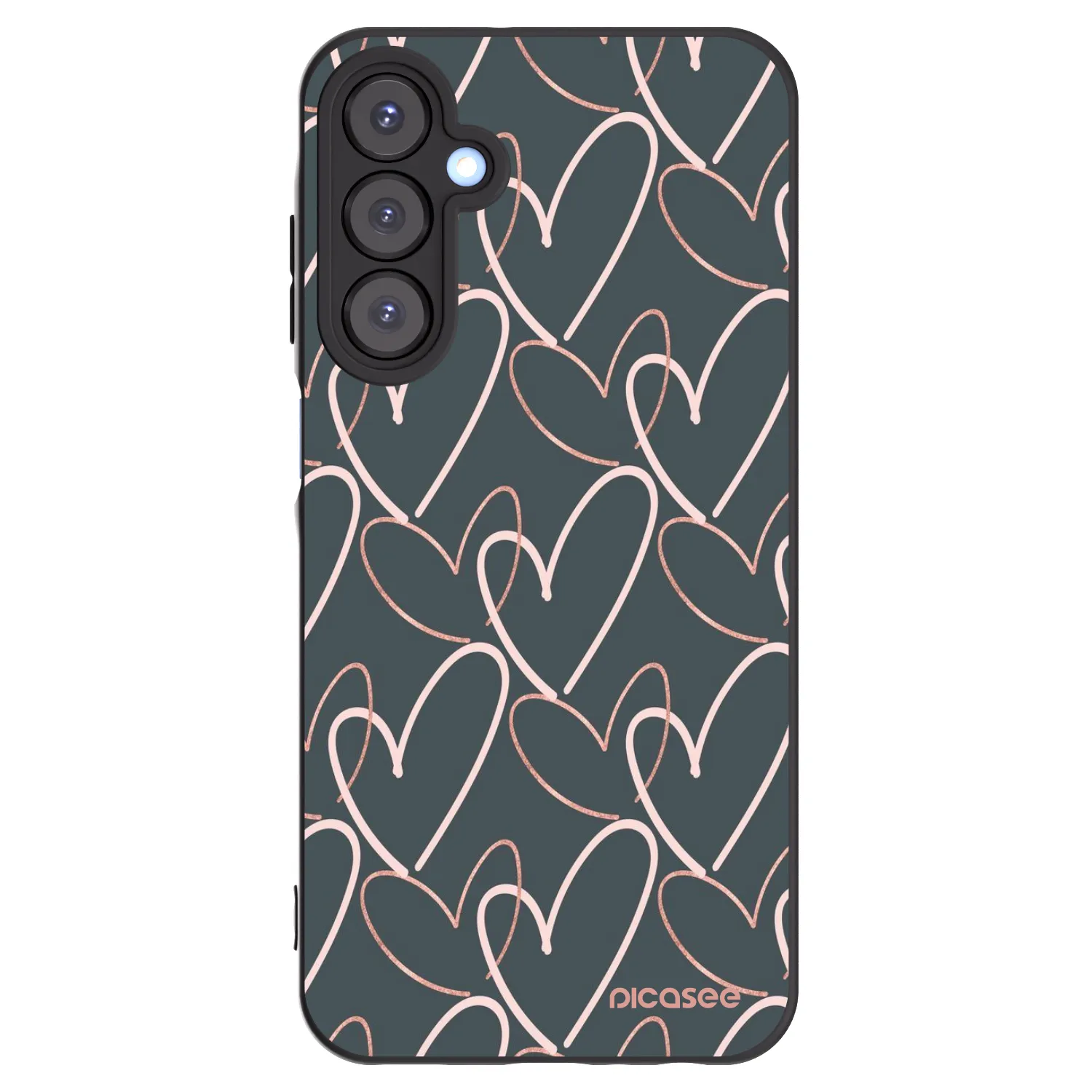 Picasee husă neagră din silicon pentru Samsung Galaxy A25 A256B 5G - Lots of love