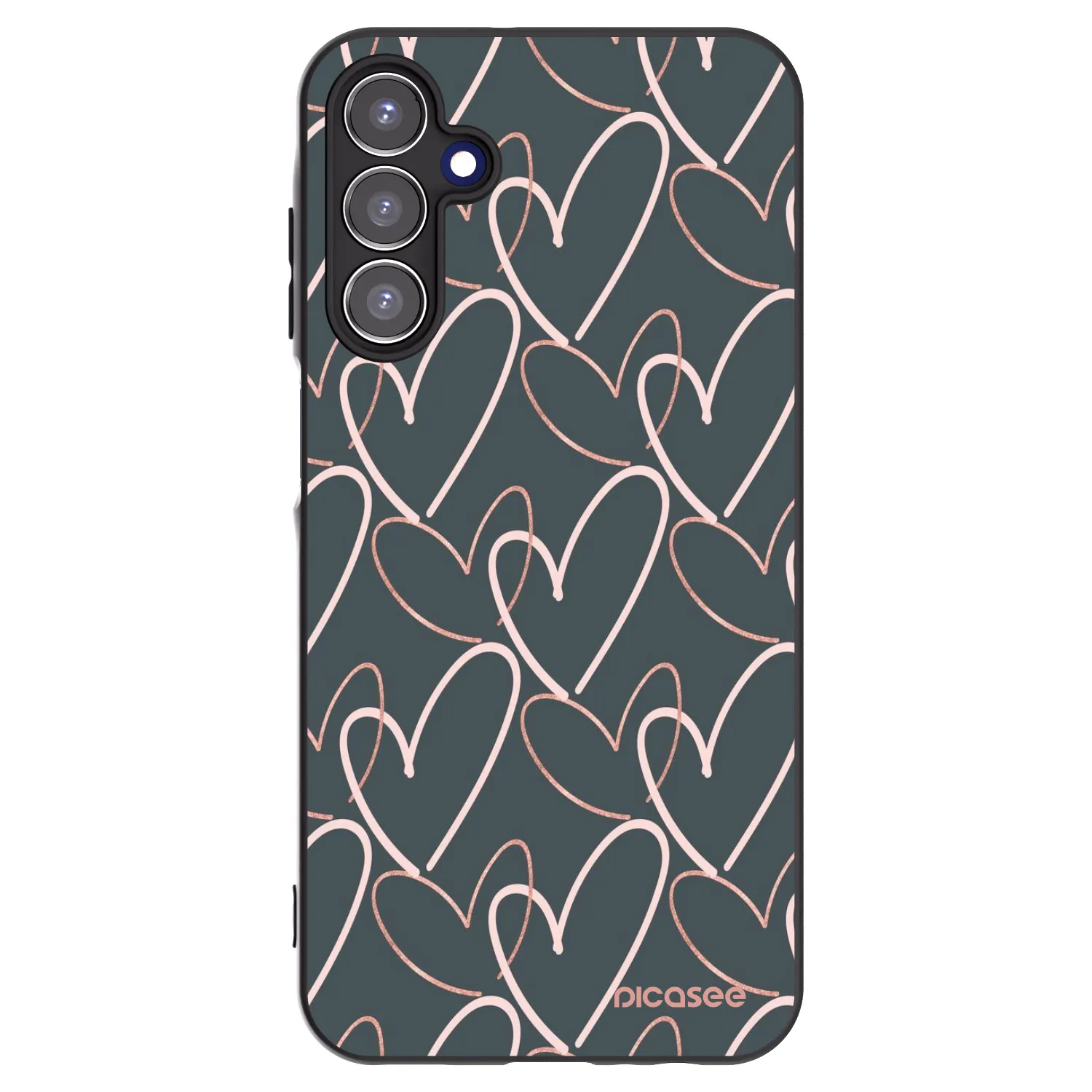 Picasee husă neagră din silicon pentru Samsung Galaxy A15 A156B 5G - Lots of love
