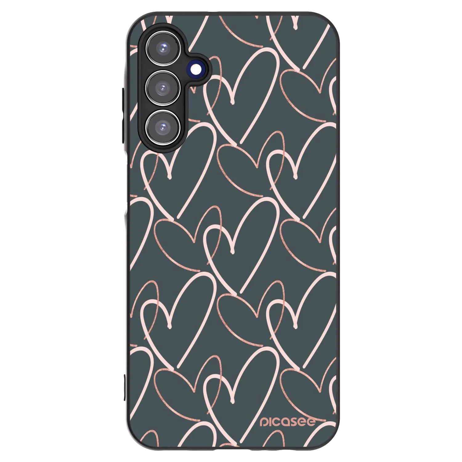 Picasee husă neagră din silicon pentru Samsung Galaxy A15 A155F 4G - Lots of love
