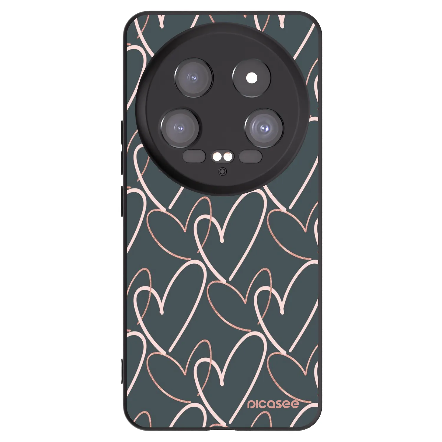 Picasee husă neagră din silicon pentru Xiaomi 14 Ultra - Lots of love