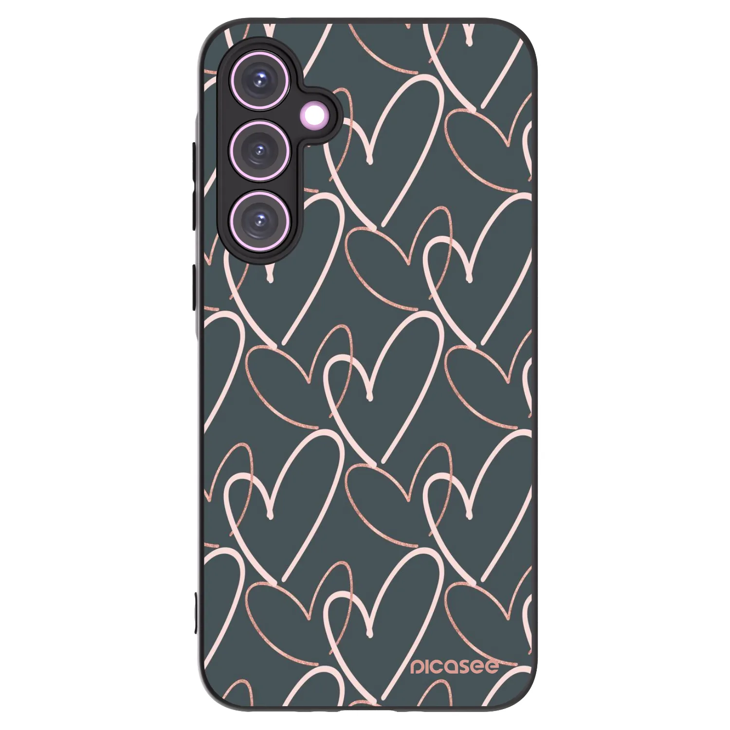 Picasee husă neagră din silicon pentru Samsung Galaxy A35 5G A356B - Lots of love