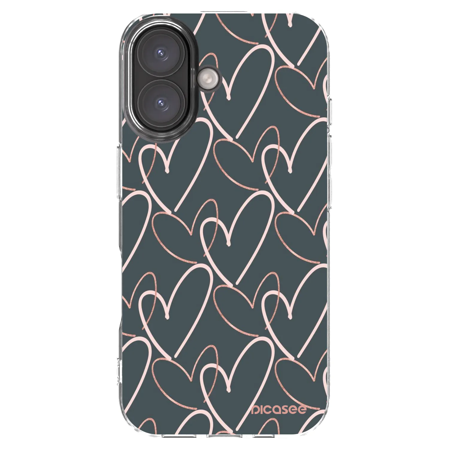 Picasee husă transparentă din silicon pentru Apple iPhone 16 - Lots of love
