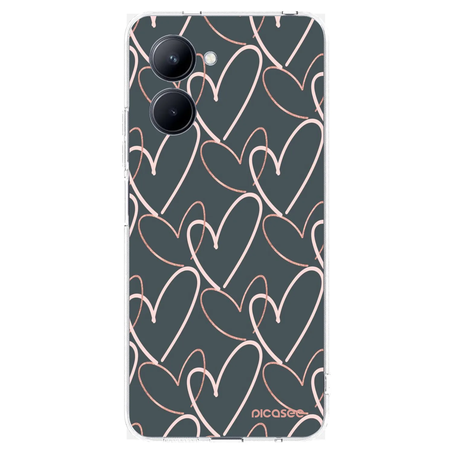 Picasee husă transparentă din silicon pentru Realme C33 (2023) - Lots of love