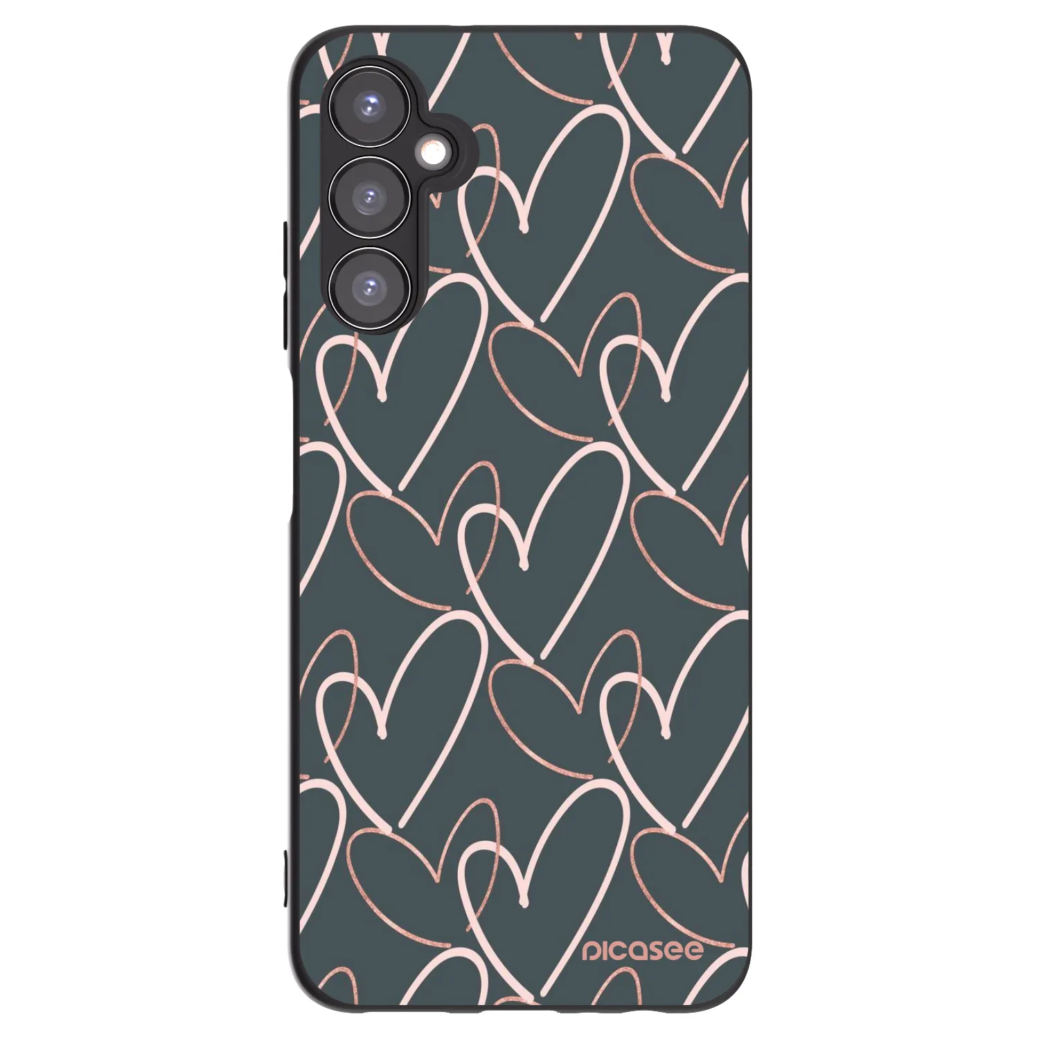Picasee husă neagră din silicon pentru Samsung Galaxy A05s A057G - Lots of love