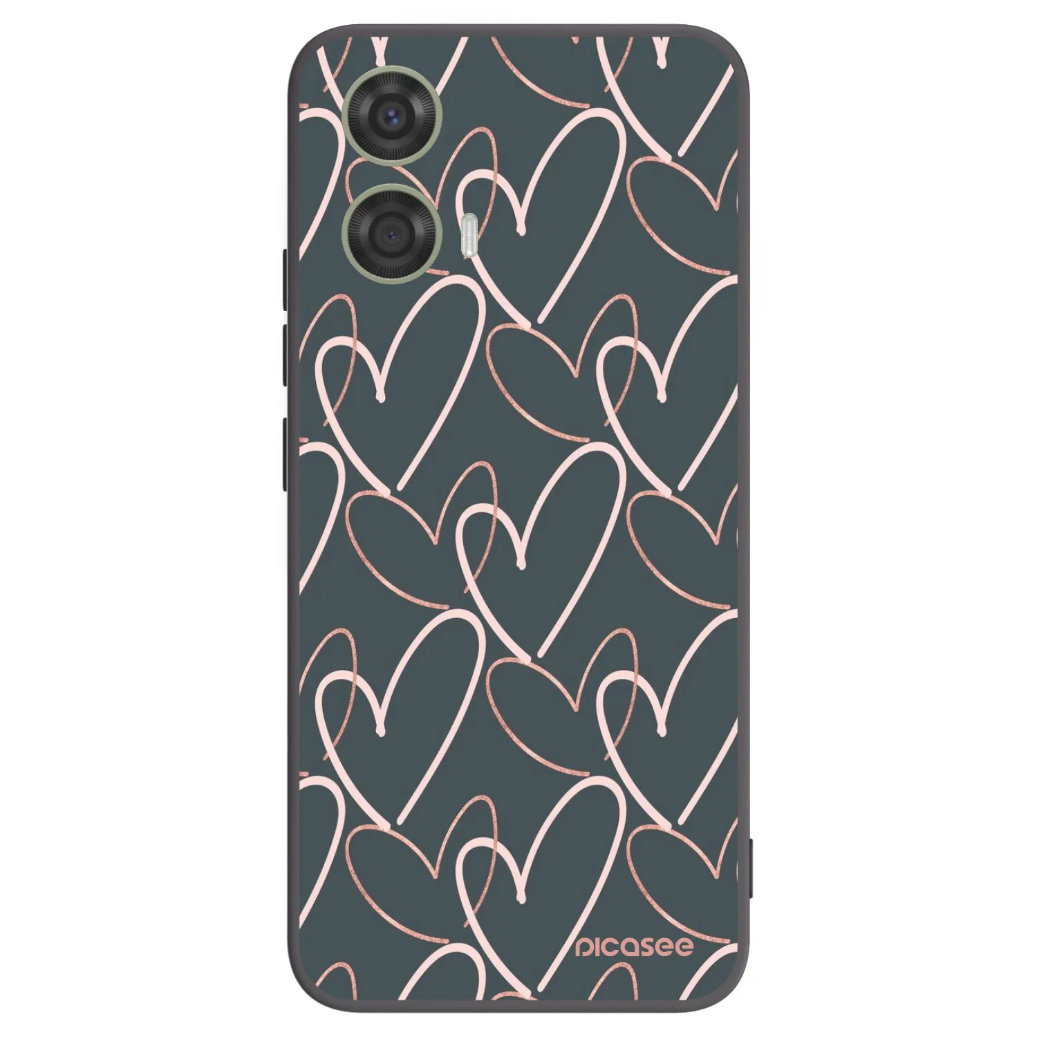 Picasee husă neagră din silicon pentru Motorola Moto G24 - Lots of love
