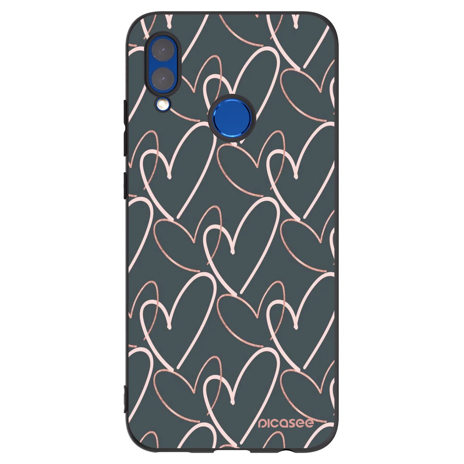 Picasee husă neagră din silicon pentru Huawei P Smart 2019 - Lots of love