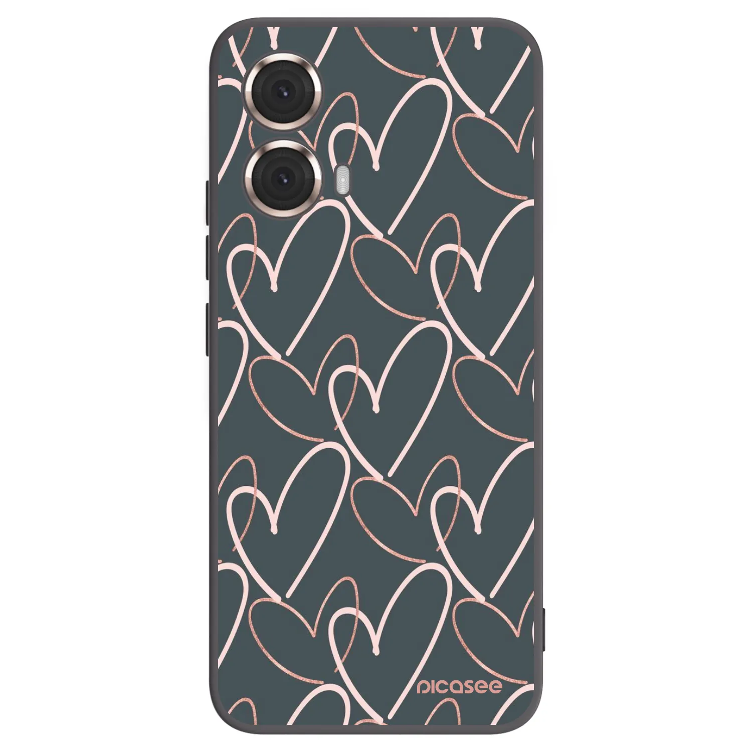 Picasee husă neagră din silicon pentru Motorola Moto G85 - Lots of love