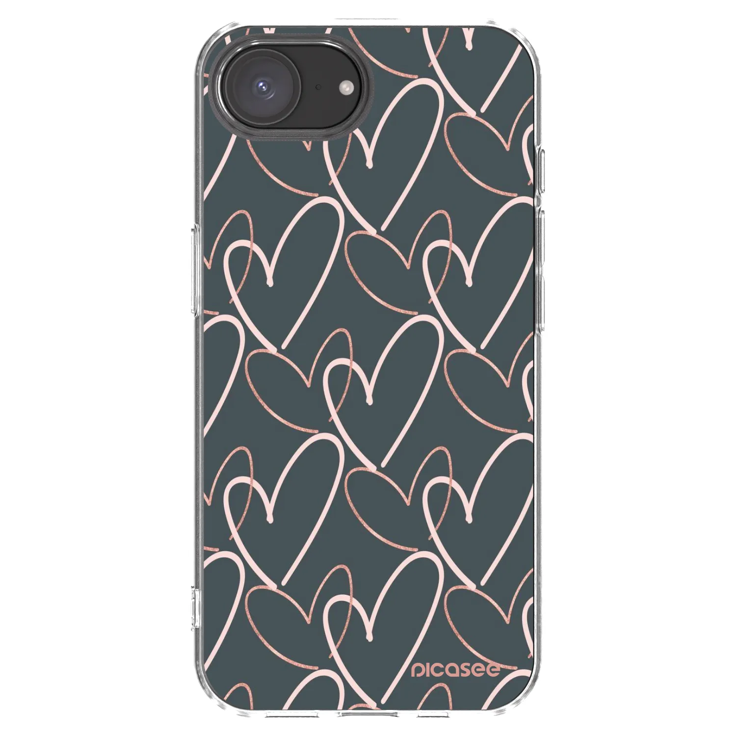 Picasee husă transparentă din silicon pentru Apple iPhone 16e - Lots of love