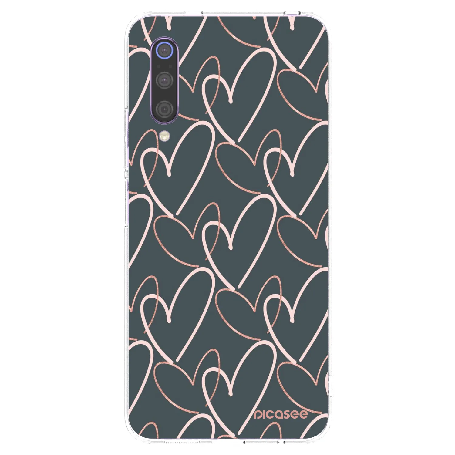 Picasee husă transparentă din silicon pentru Xiaomi Mi 9 - Lots of love