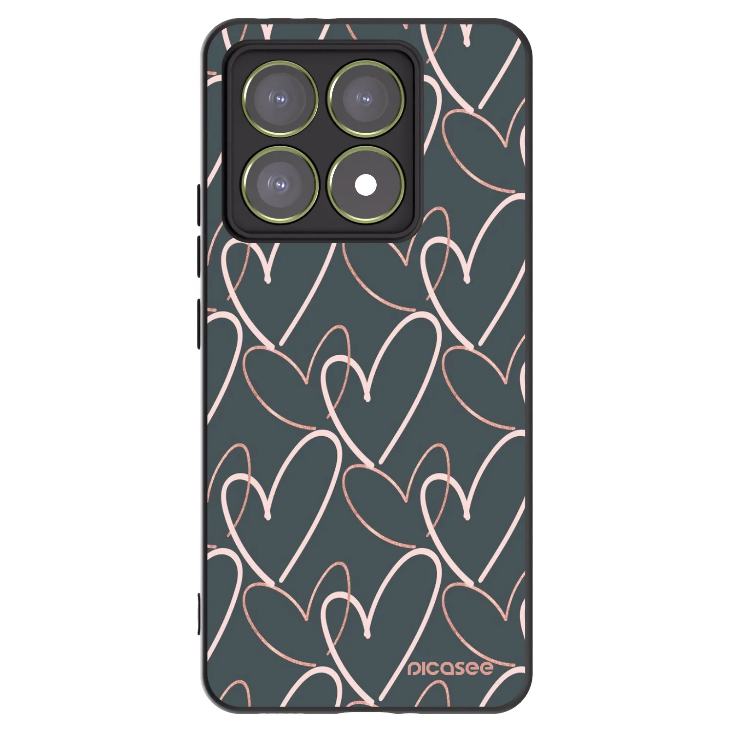 Picasee husă neagră din silicon pentru Xiaomi 14T - Lots of love