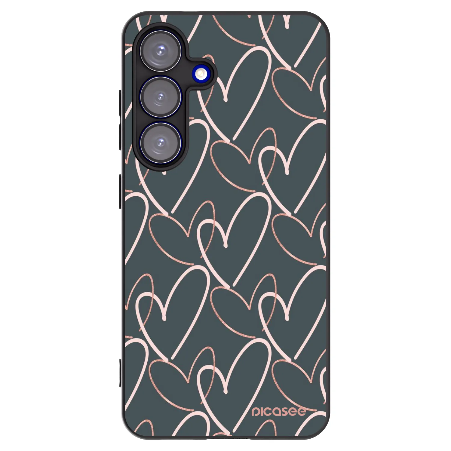 Picasee husă neagră din silicon pentru Samsung Galaxy S25 5G - Lots of love