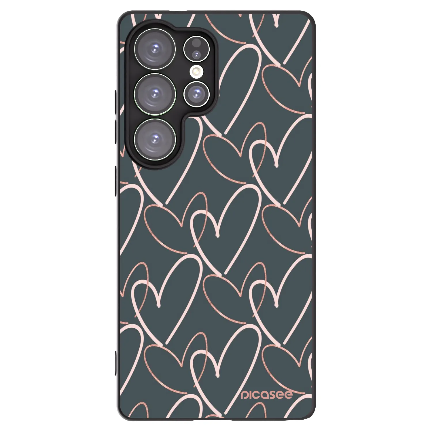 Picasee husă neagră din silicon pentru Samsung Galaxy S25 Ultra 5G - Lots of love