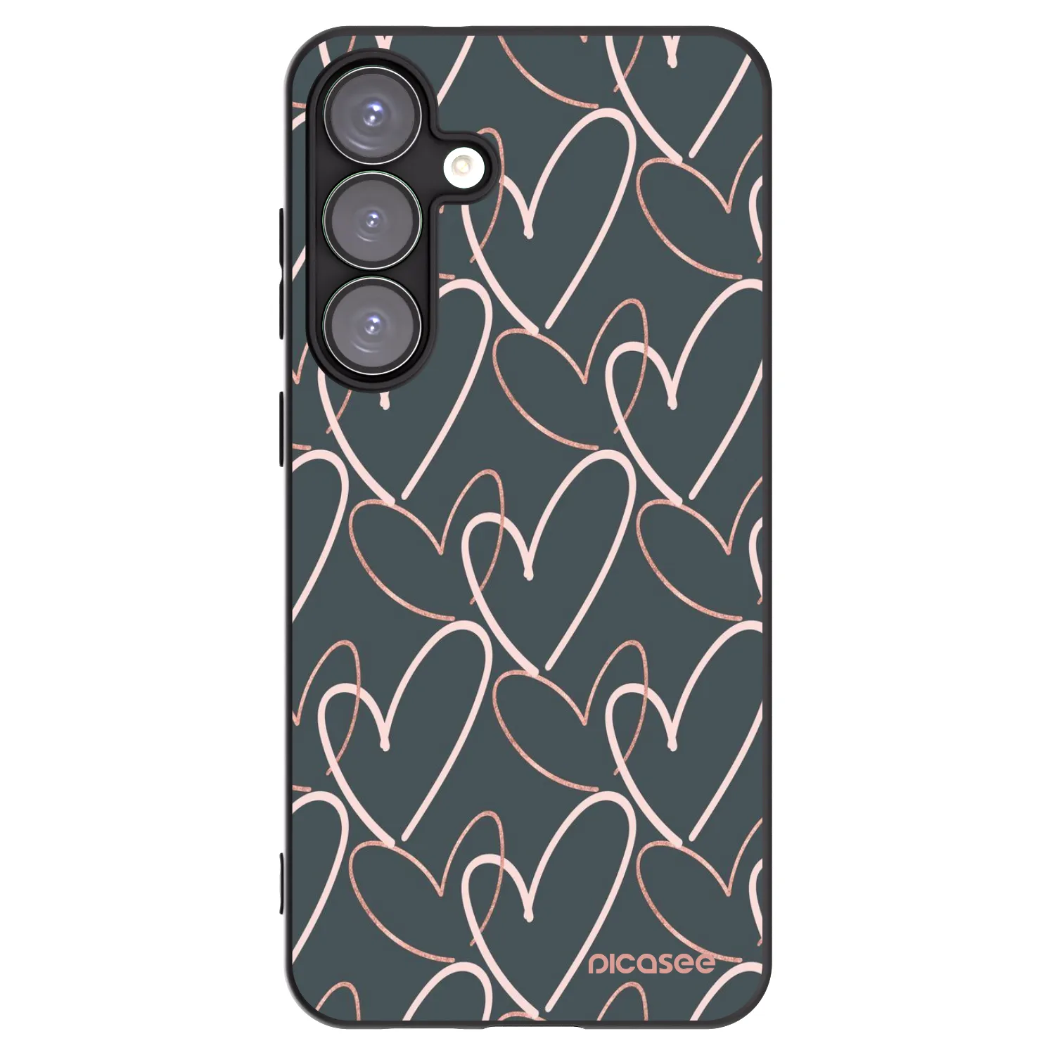 Picasee husă neagră din silicon pentru Samsung Galaxy S25+ 5G - Lots of love