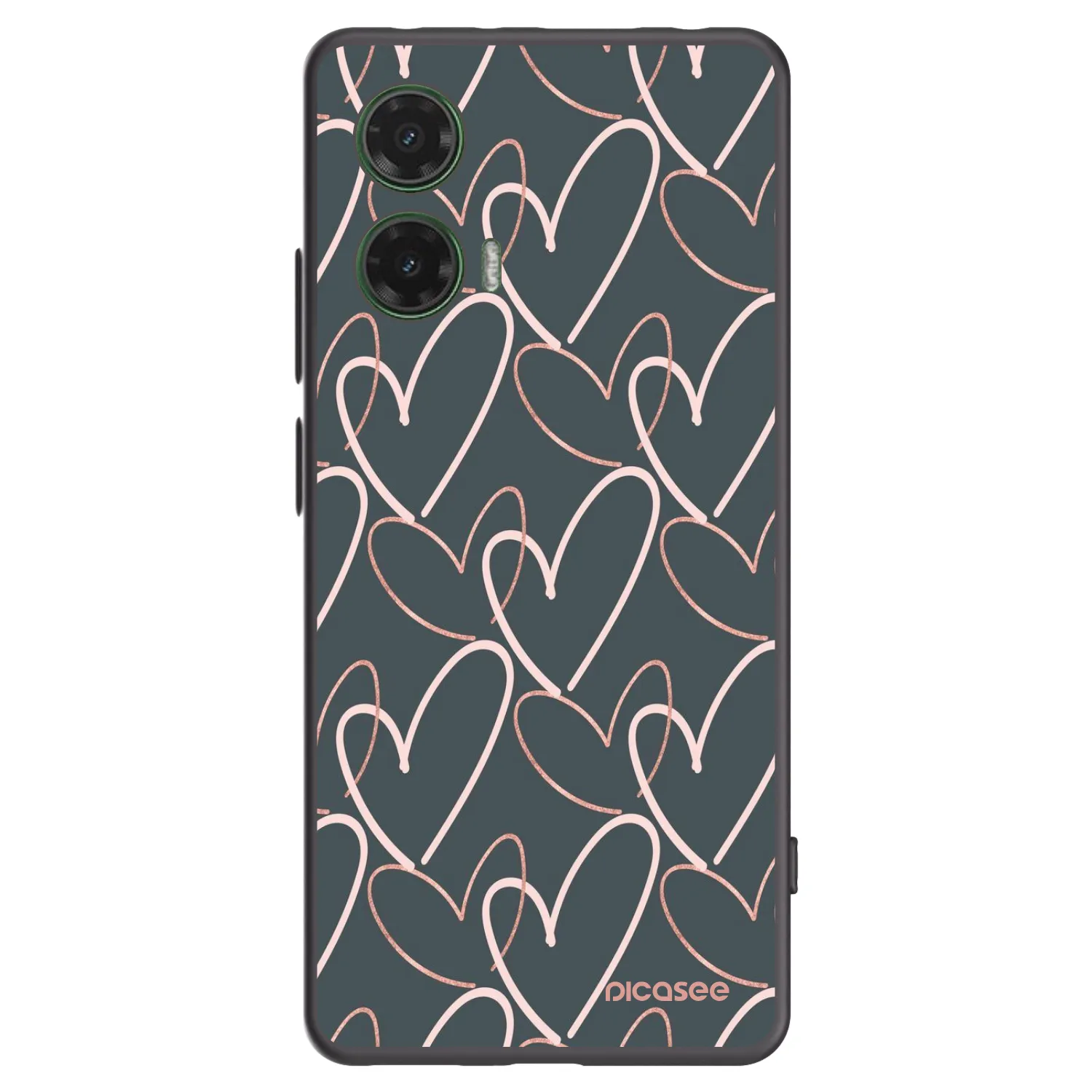 Picasee husă neagră din silicon pentru Motorola Moto G35 5G - Lots of love