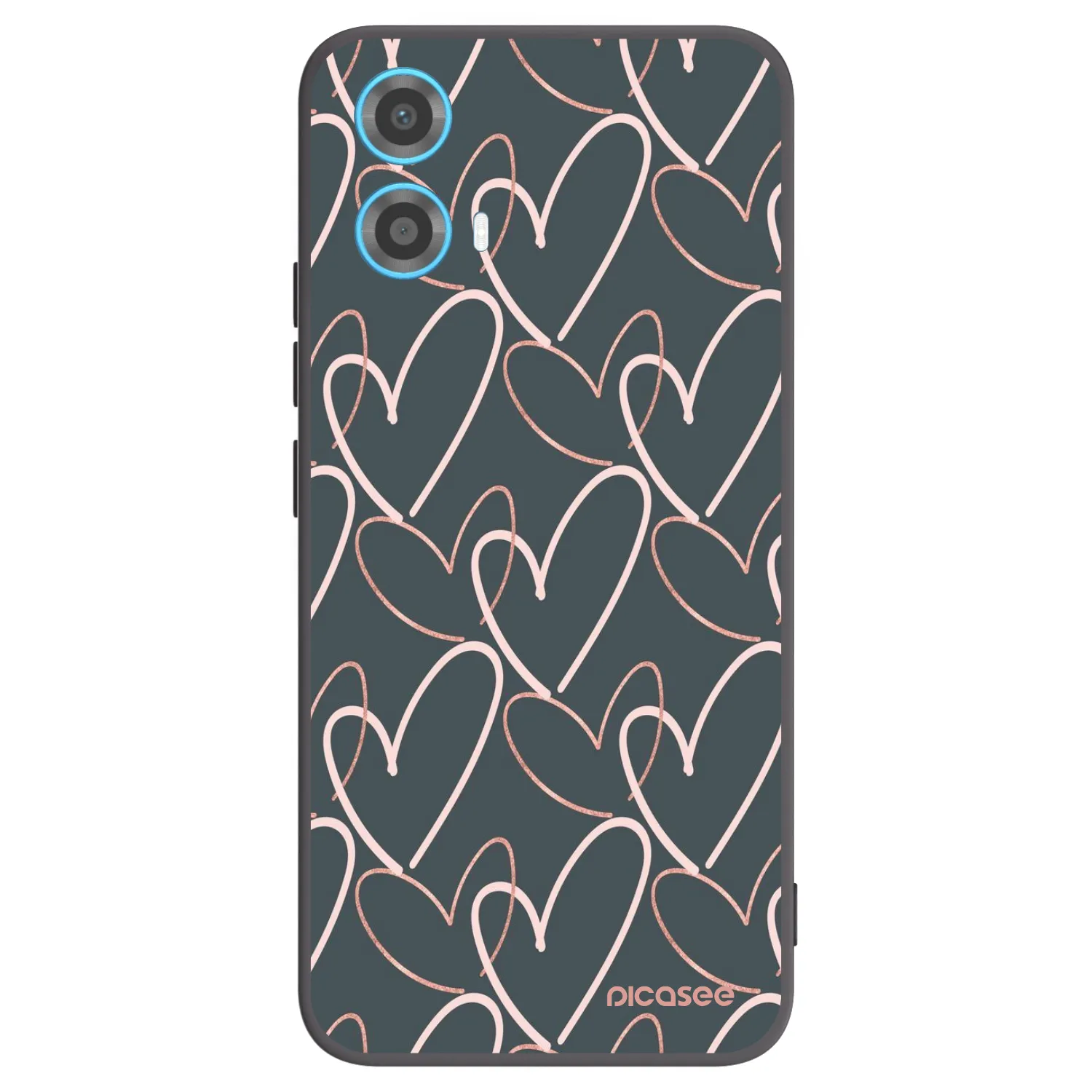 Picasee husă neagră din silicon pentru Motorola Moto G34 5G - Lots of love