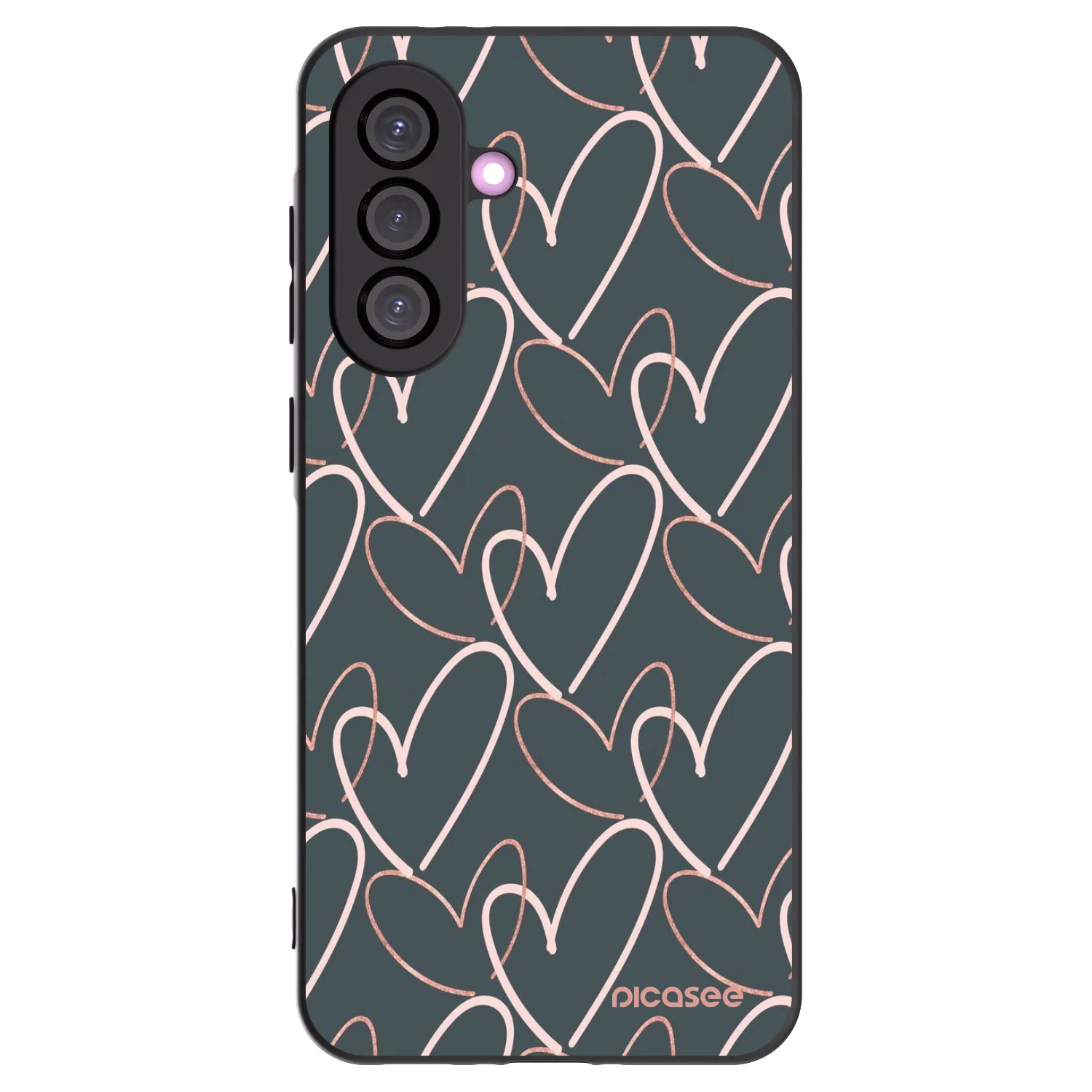 Picasee husă neagră din silicon pentru Samsung Galaxy A56 5G A566B - Lots of love