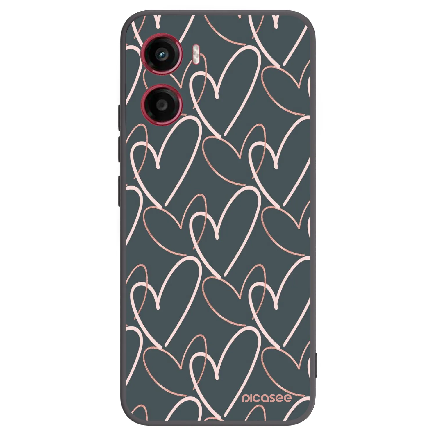 Picasee husă neagră din silicon pentru Motorola Moto G05 - Lots of love