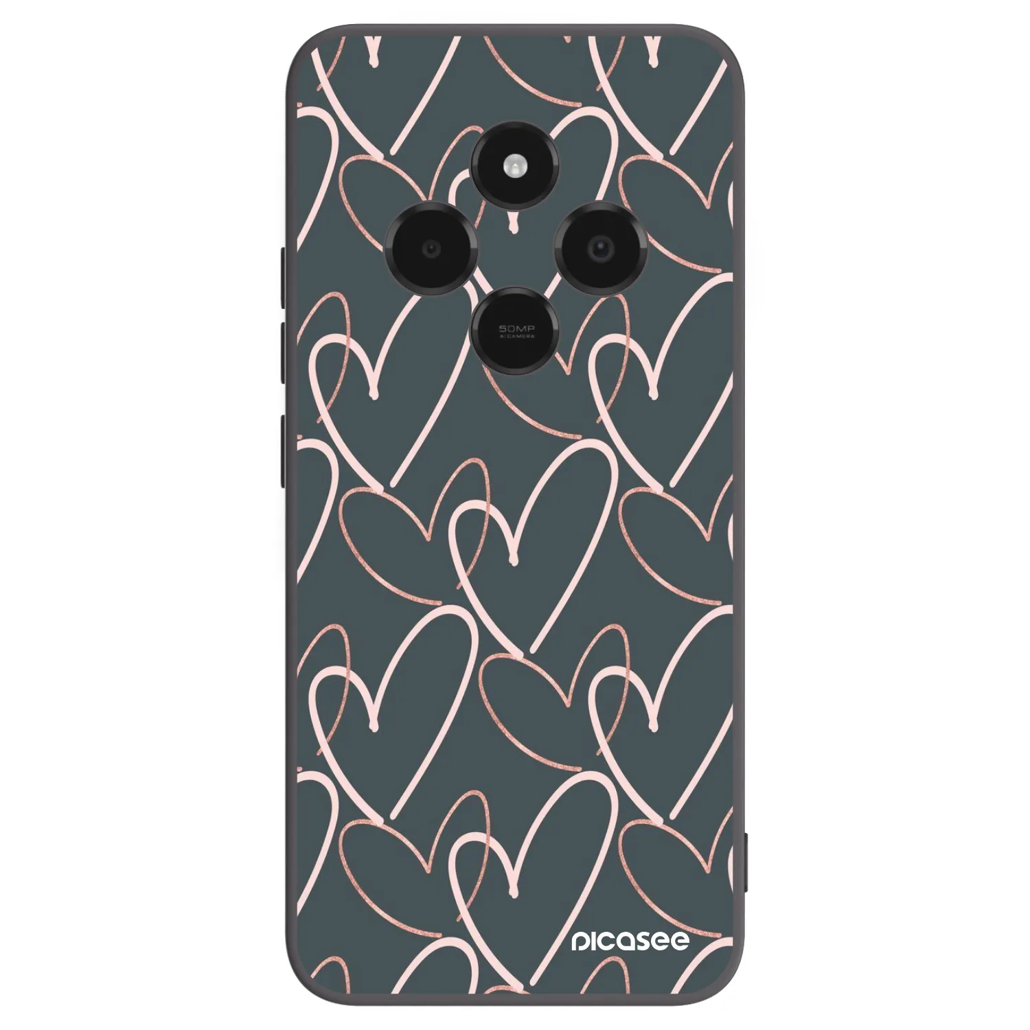 Picasee husă neagră din silicon pentru Xiaomi Poco C75 - Lots of love