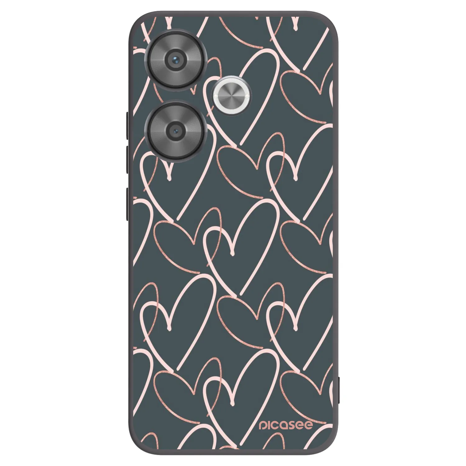 Picasee husă neagră din silicon pentru Xiaomi Poco F6 - Lots of love