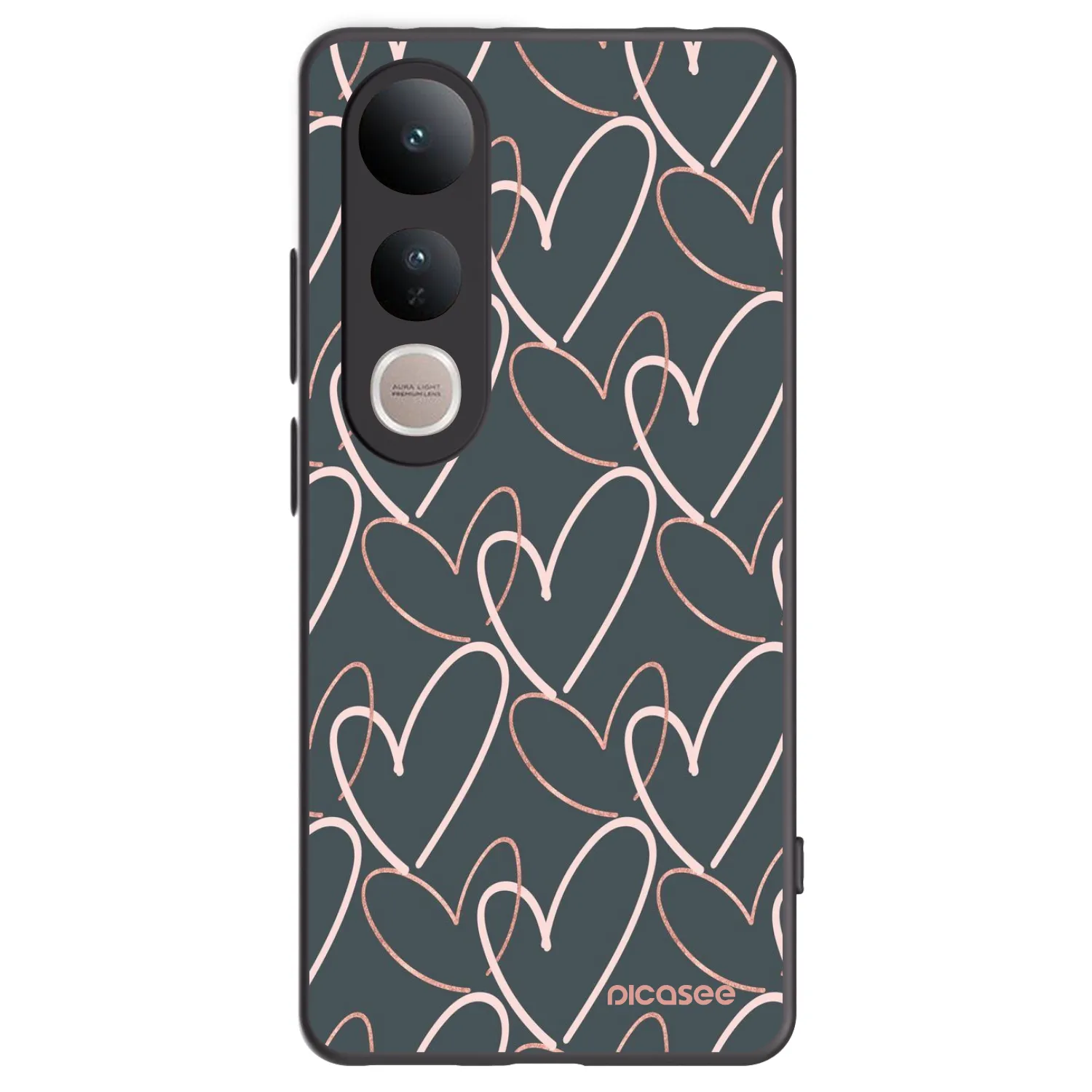 Picasee husă neagră din silicon pentru Vivo V50 Lite 5G - Lots of love