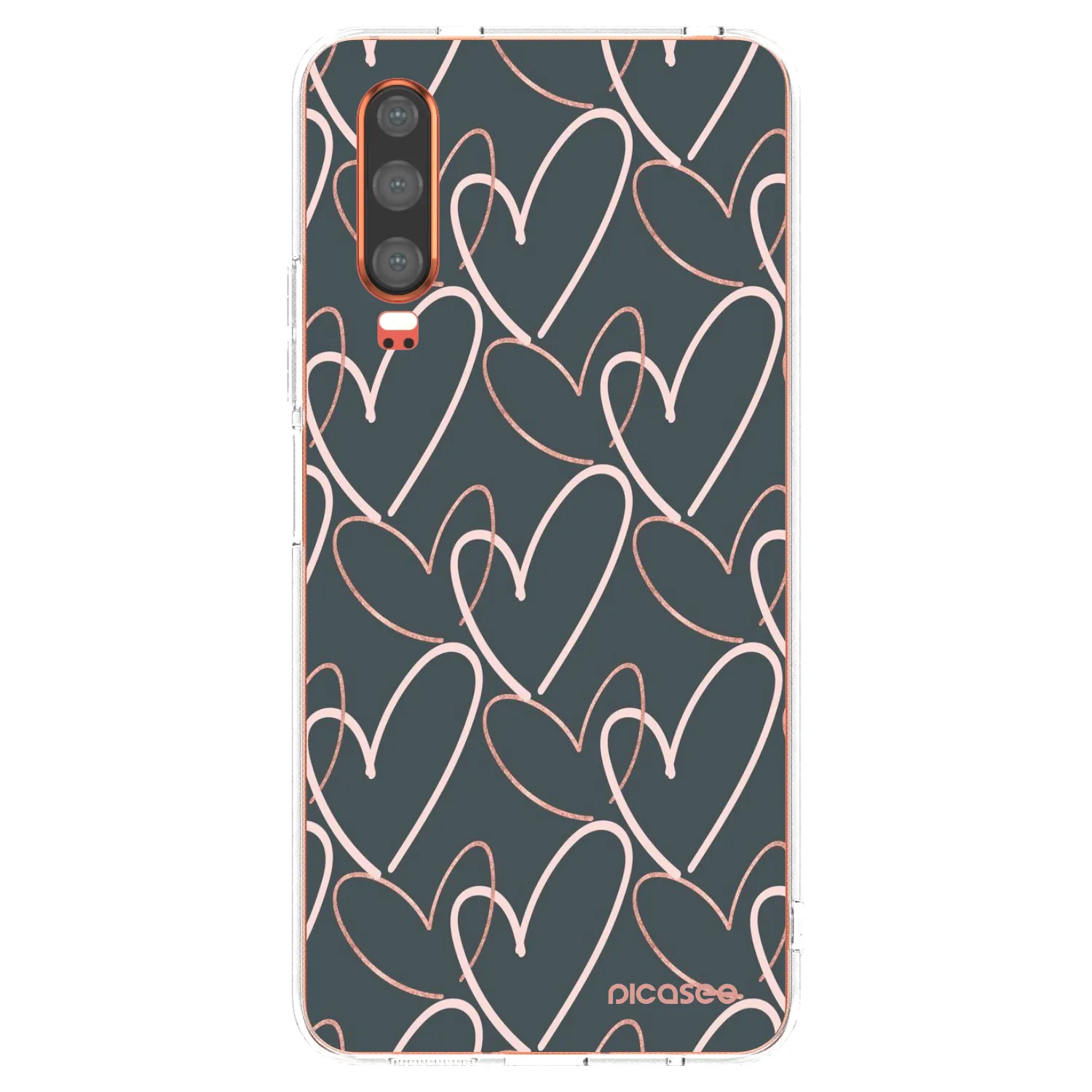 Picasee husă transparentă din silicon pentru Huawei P30 - Lots of love