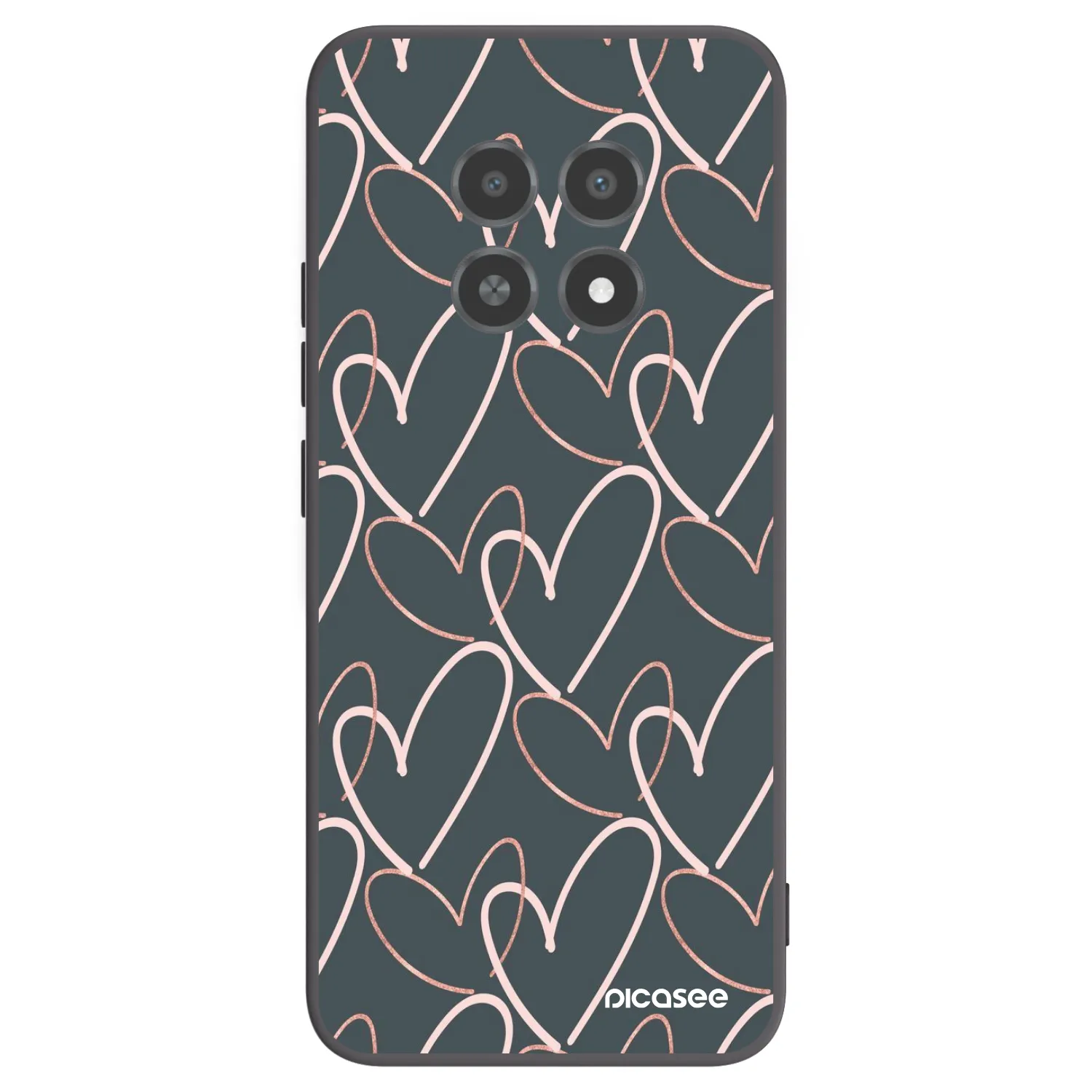 Picasee husă neagră din silicon pentru Realme 12X - Lots of love