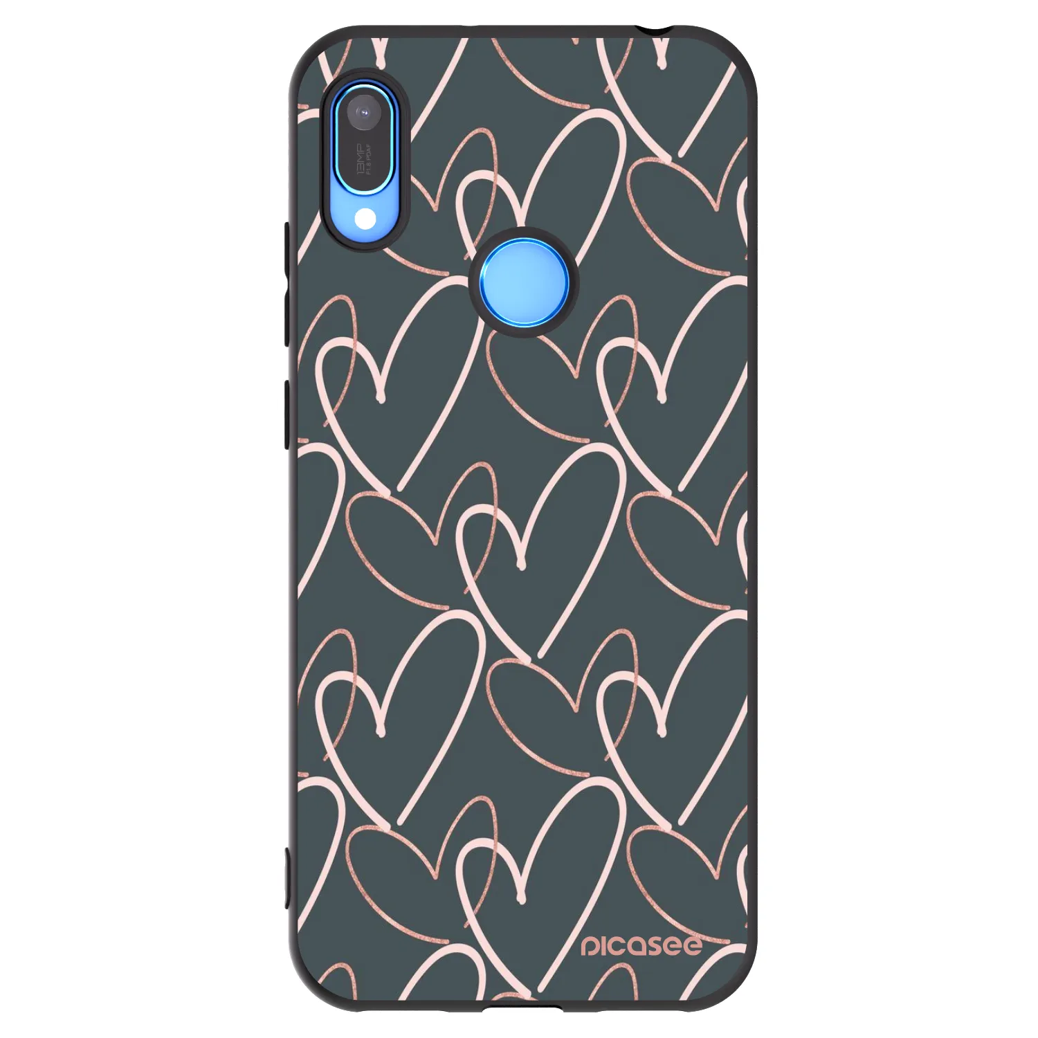 Picasee husă neagră din silicon pentru Huawei Y6 2019 - Lots of love