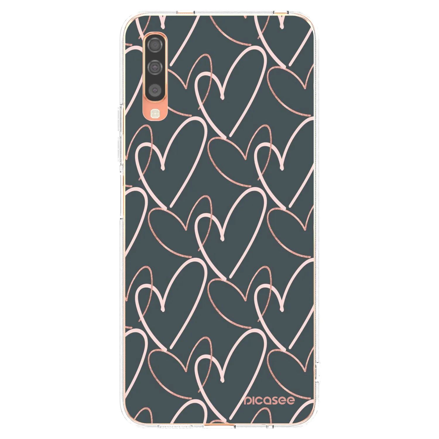 Picasee husă transparentă din silicon pentru Samsung Galaxy A70 A705F - Lots of love