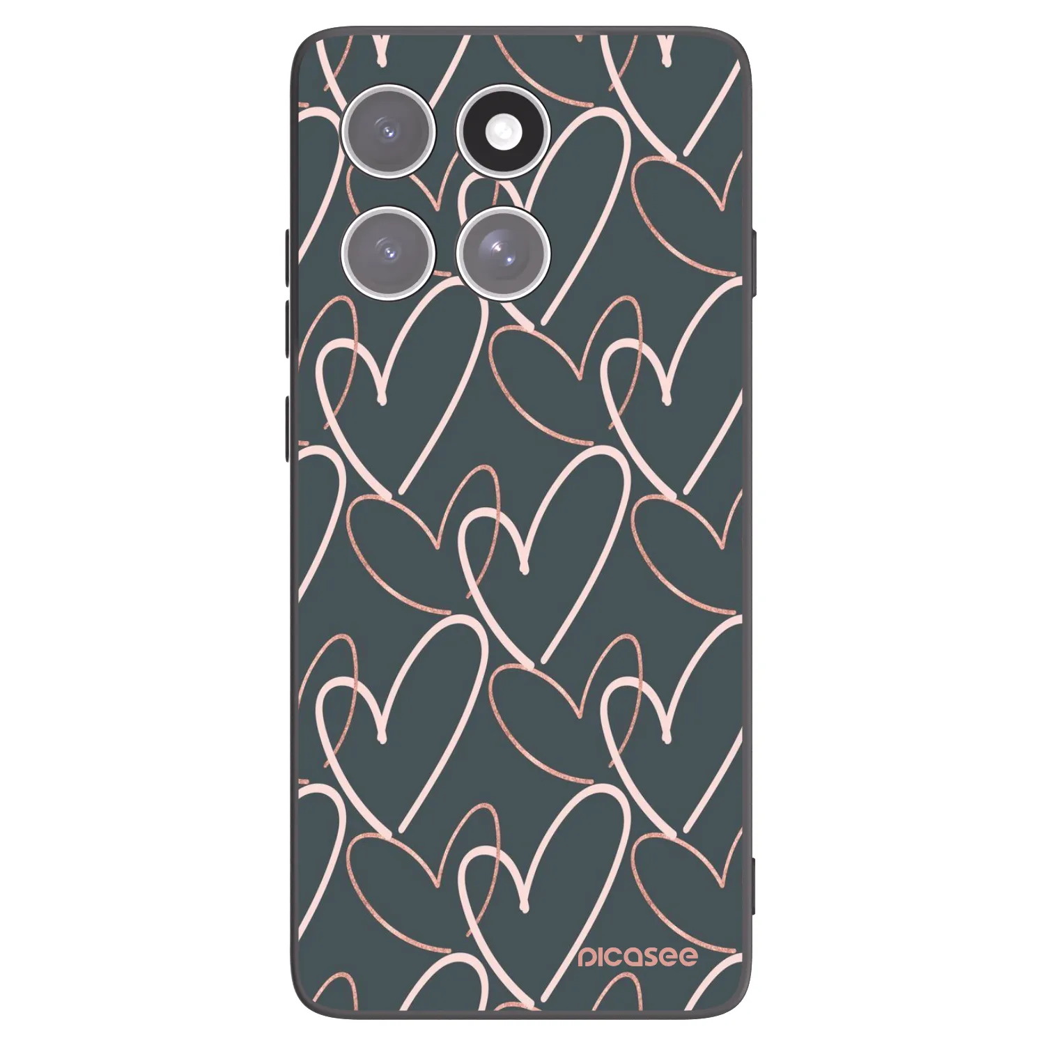 Picasee husă neagră din silicon pentru Motorola Edge 60 Pro - Lots of love