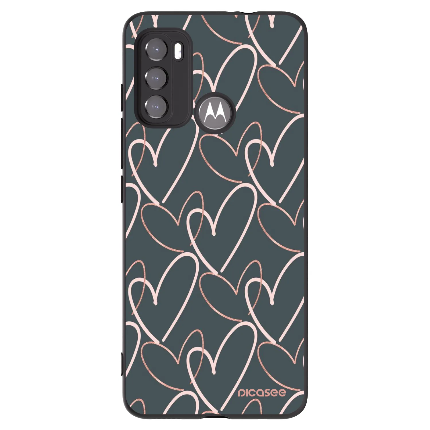 Picasee husă neagră din silicon pentru Motorola Edge 60 5G - Lots of love