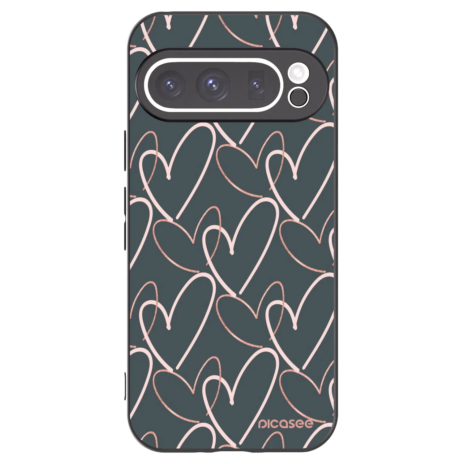 Picasee husă neagră din silicon pentru Google Pixel 9 Pro XL - Lots of love