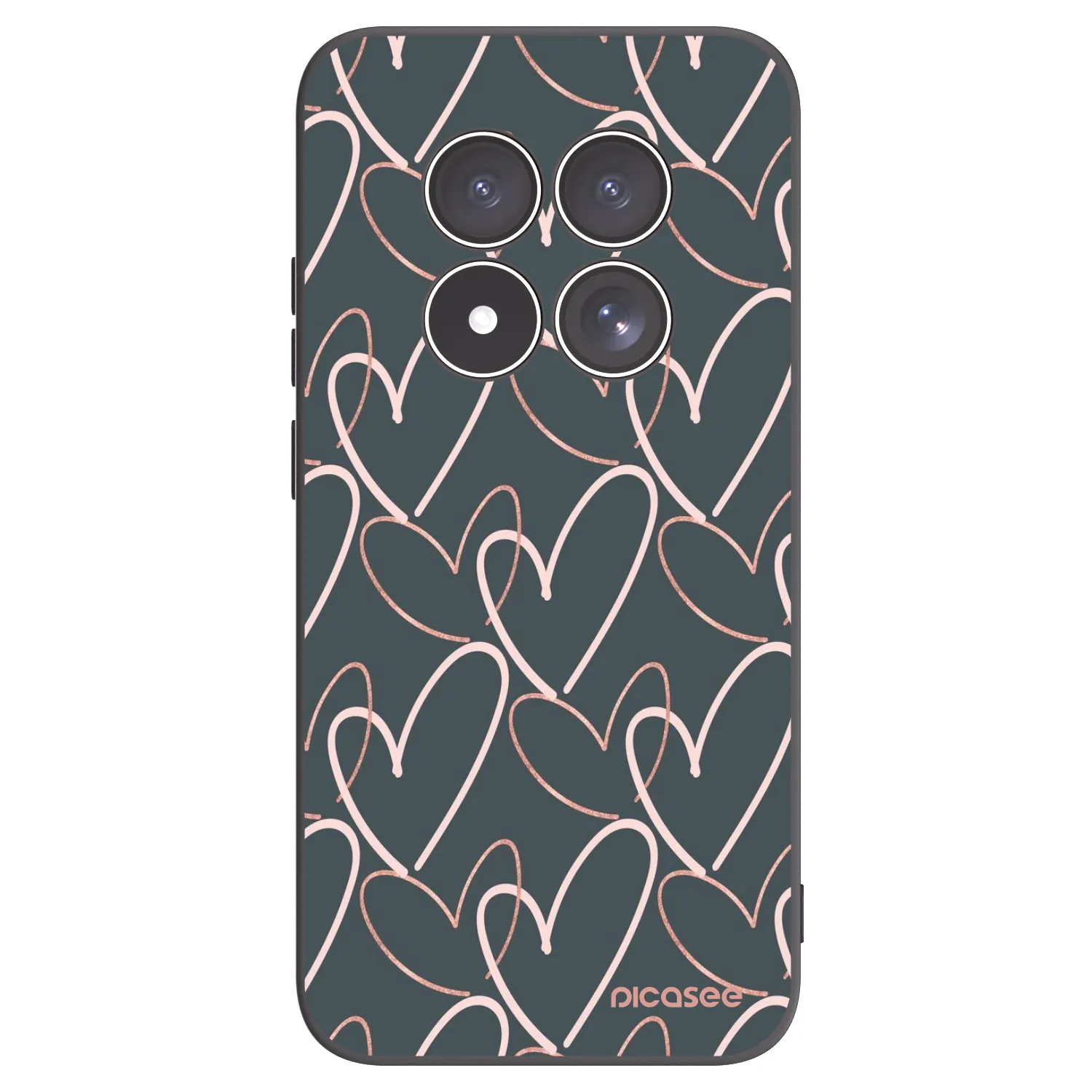 Picasee husă neagră din silicon pentru Xiaomi Redmi Note 15 Pro 4G - Lots of love