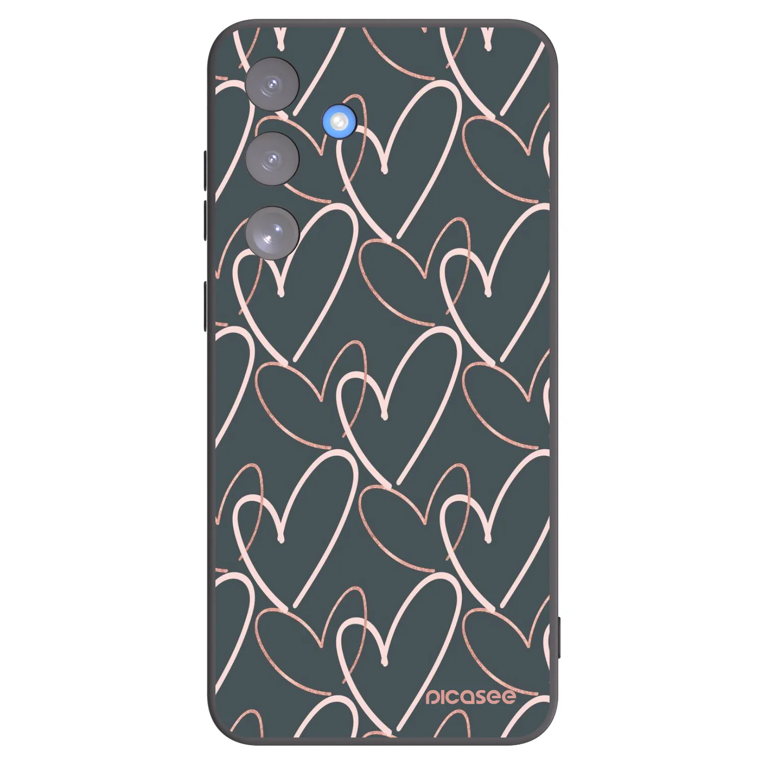 Picasee husă neagră din silicon pentru Samsung Galaxy S25 FE 5G - Lots of love
