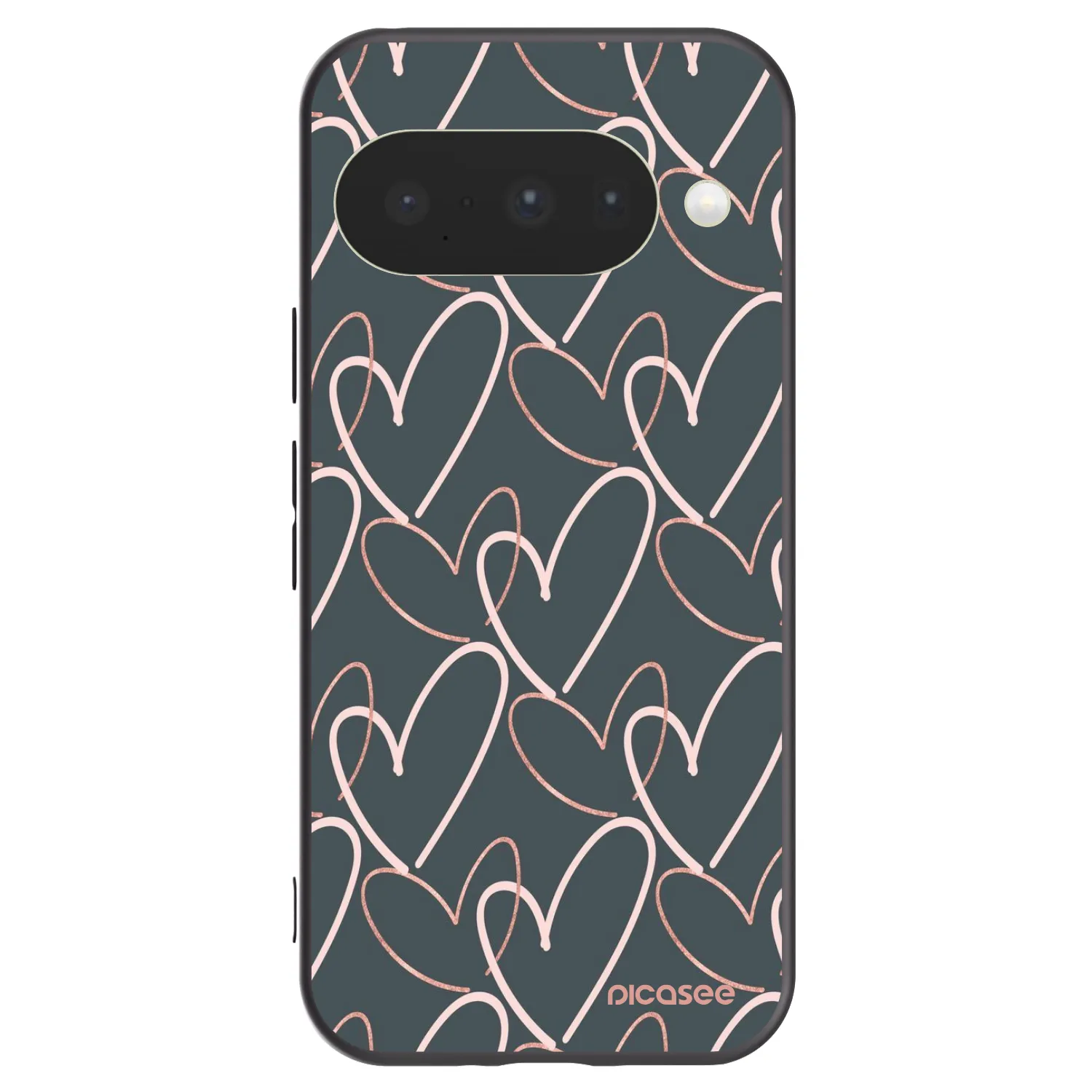 Picasee husă neagră din silicon pentru Google Pixel 10 - Lots of love