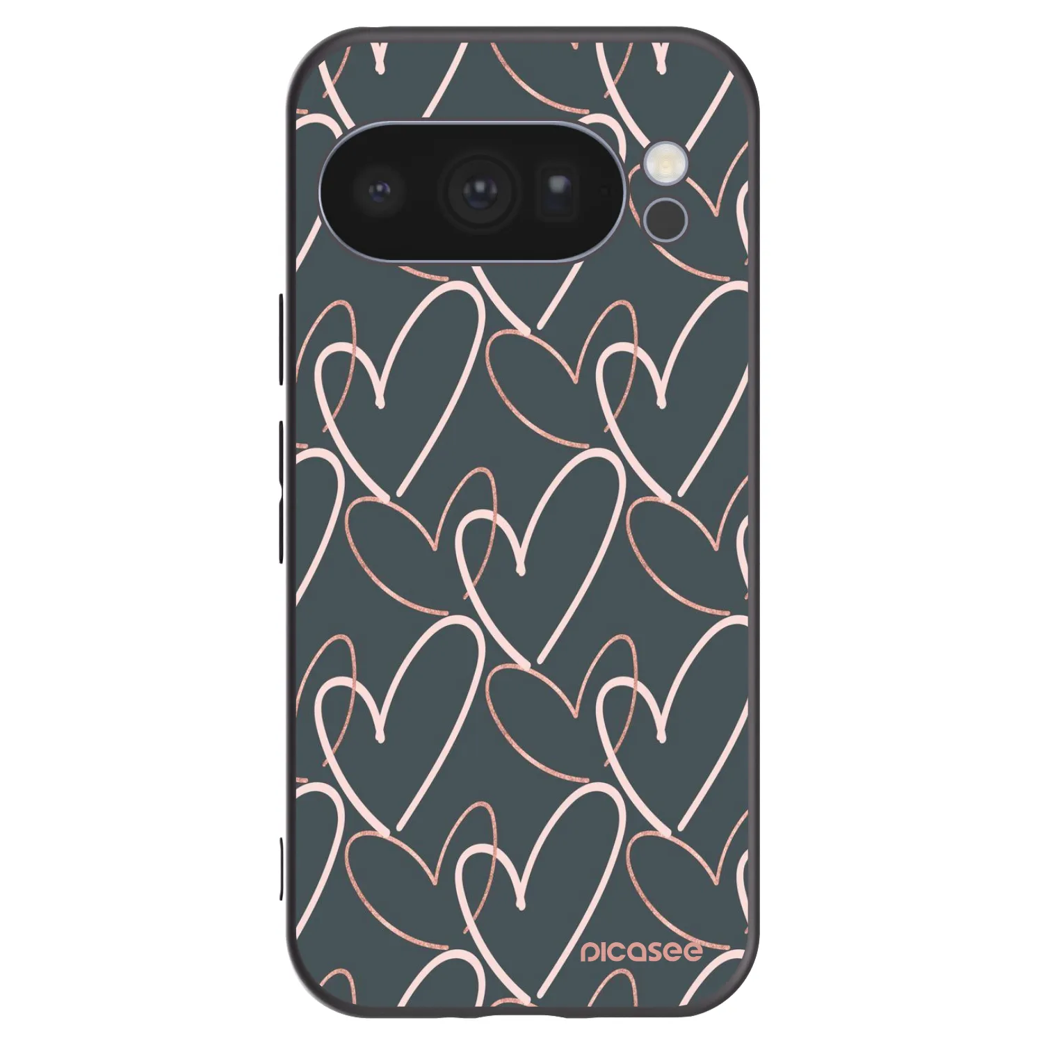 Picasee husă neagră din silicon pentru Google Pixel 10 Pro - Lots of love