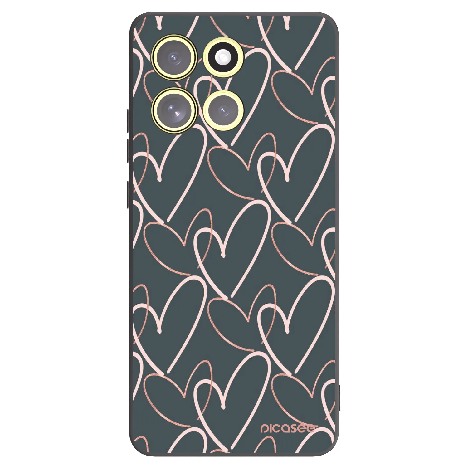 Picasee husă neagră din silicon pentru Motorola Moto G86 Power 5G - Lots of love