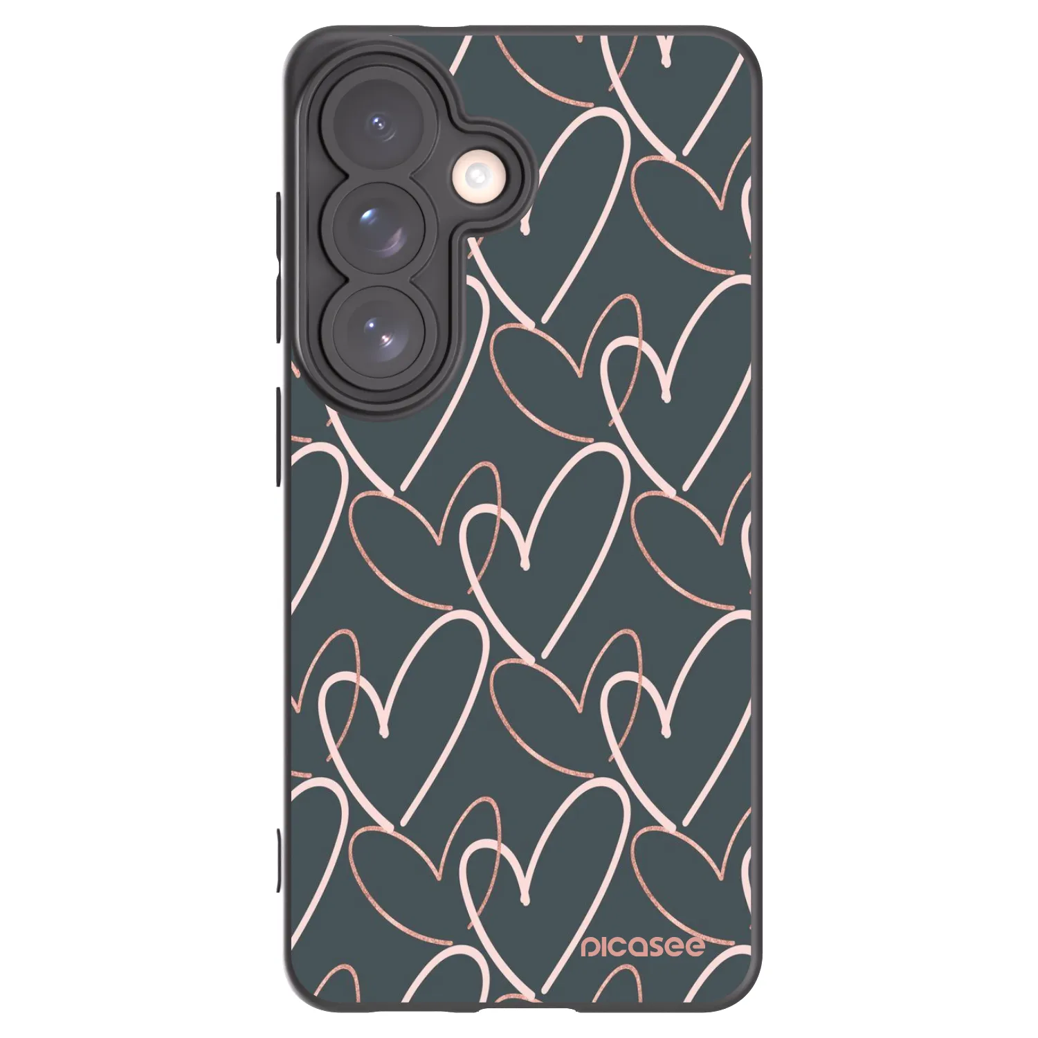 Picasee husă neagră din silicon pentru Samsung Galaxy S26 - Lots of love