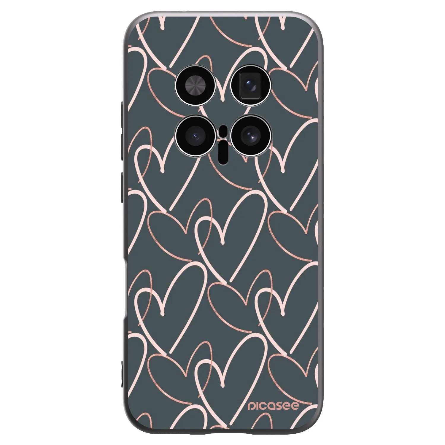 Picasee husă neagră din silicon pentru Honor Magic8 Pro 5G - Lots of love
