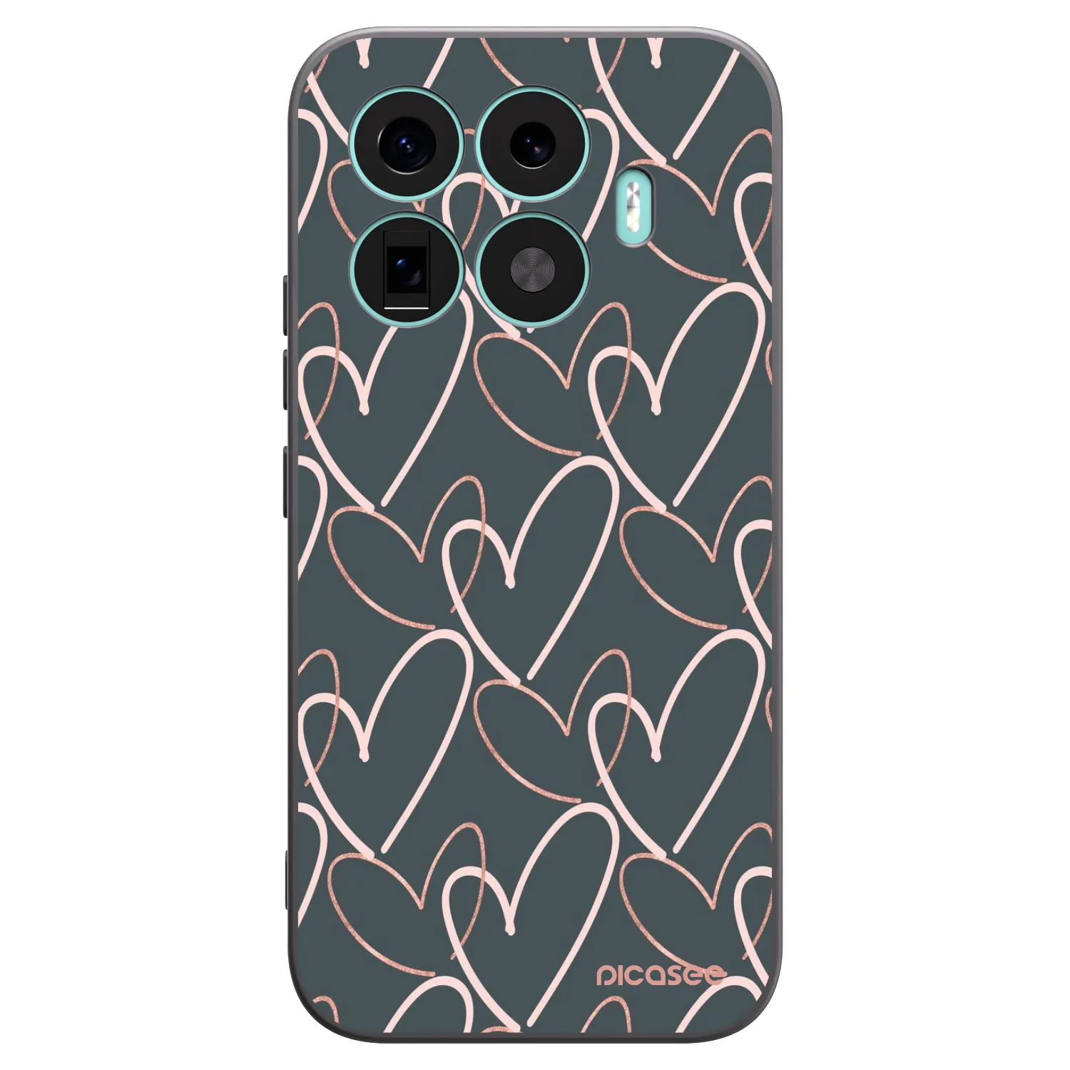 Picasee husă neagră din silicon pentru Xiaomi 17T - Lots of love
