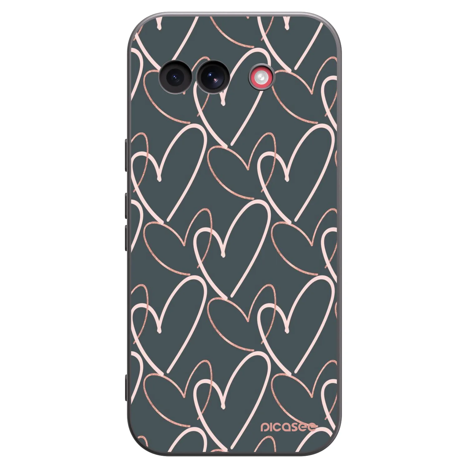 Picasee husă neagră din silicon pentru Google Pixel 10a - Lots of love