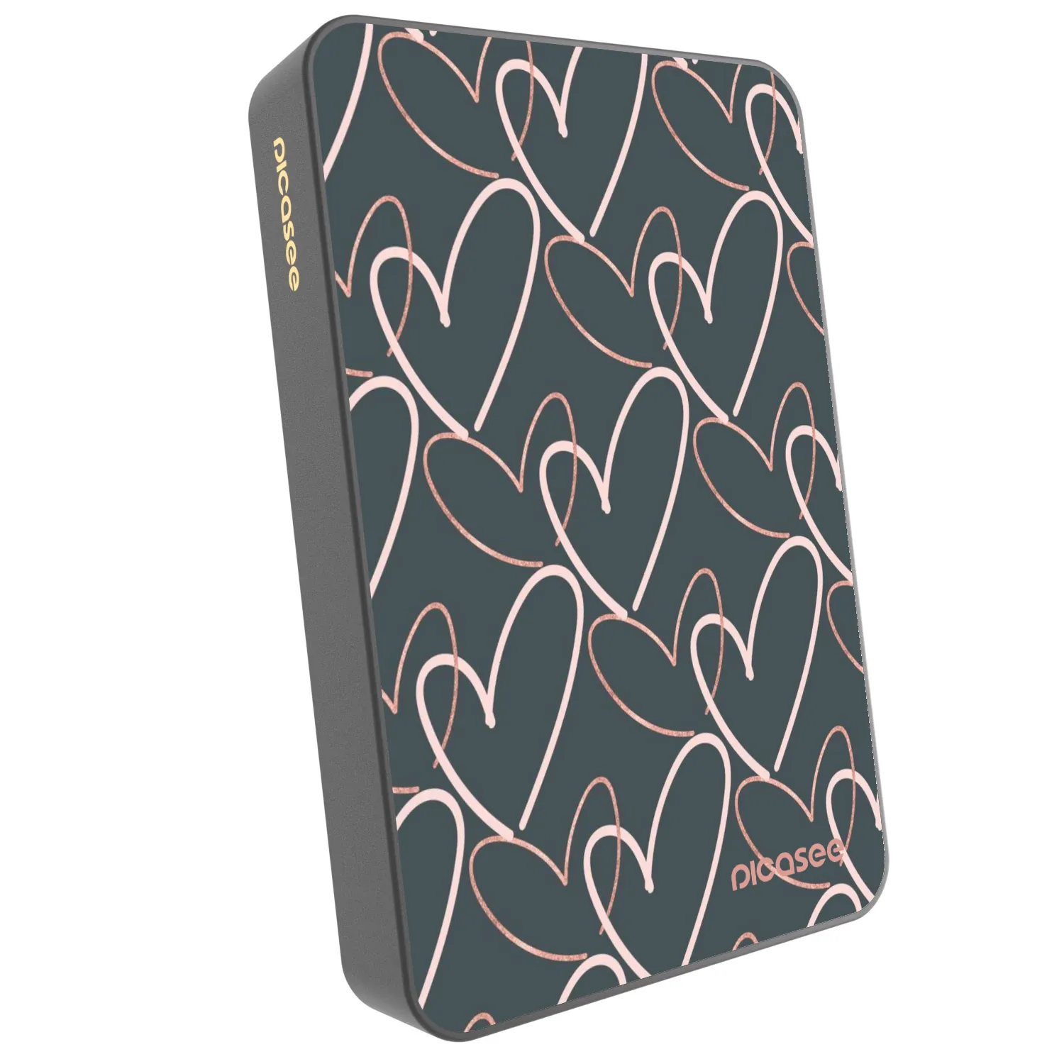 Picasee Powerbank cu MagSafe 10 000 mAh Gri - Lots of love
