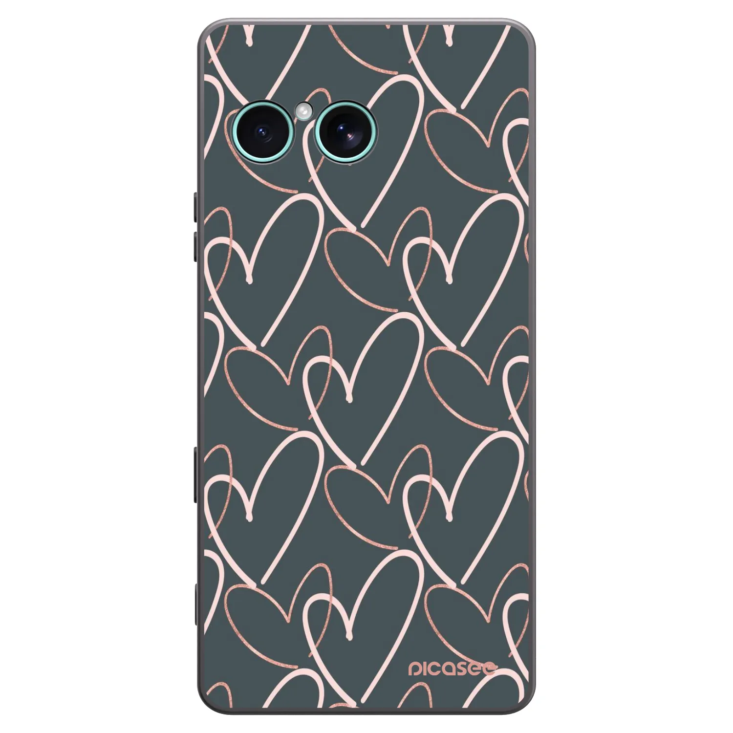 Picasee husă neagră din silicon pentru Sony Xperia 10 VII - Lots of love