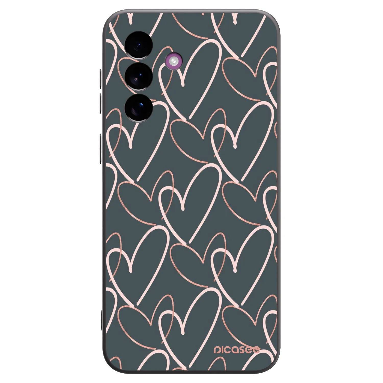 Picasee husă neagră din silicon pentru Samsung Galaxy A37 - Lots of love