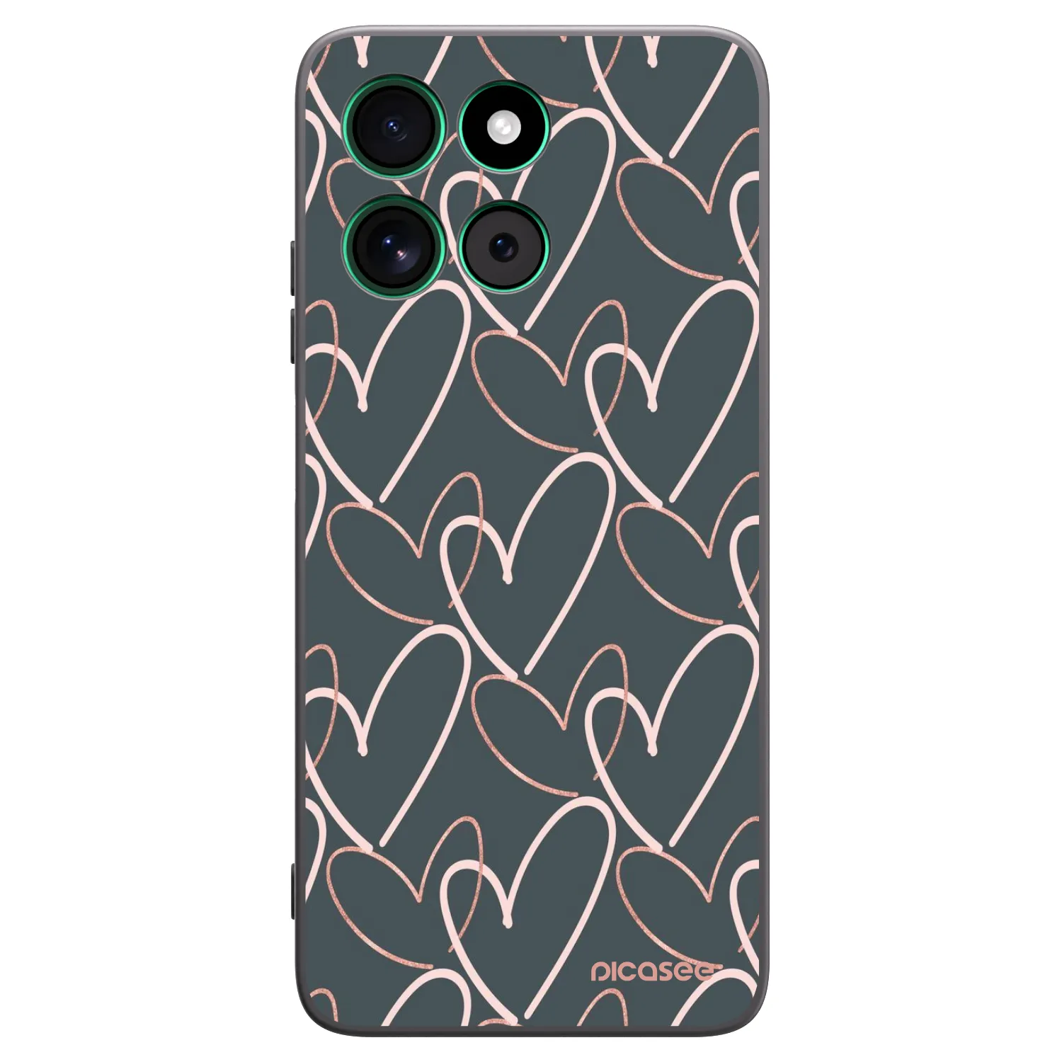 Picasee husă neagră din silicon pentru Motorola Moto G57 Power - Lots of love